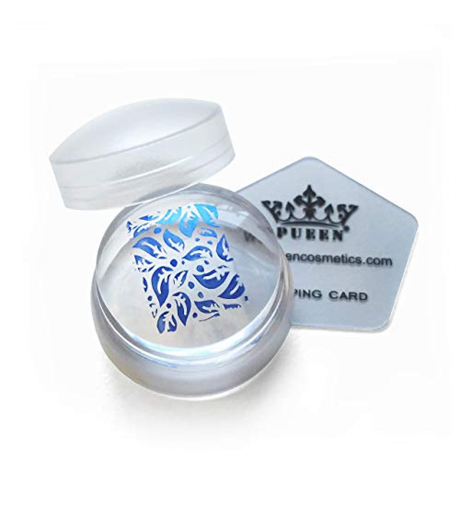 PUEEN 3.5cm Clear Soft Stamper and Scraper Set - Nail Art Stamping Tools - Buy Online on GoSupps.com