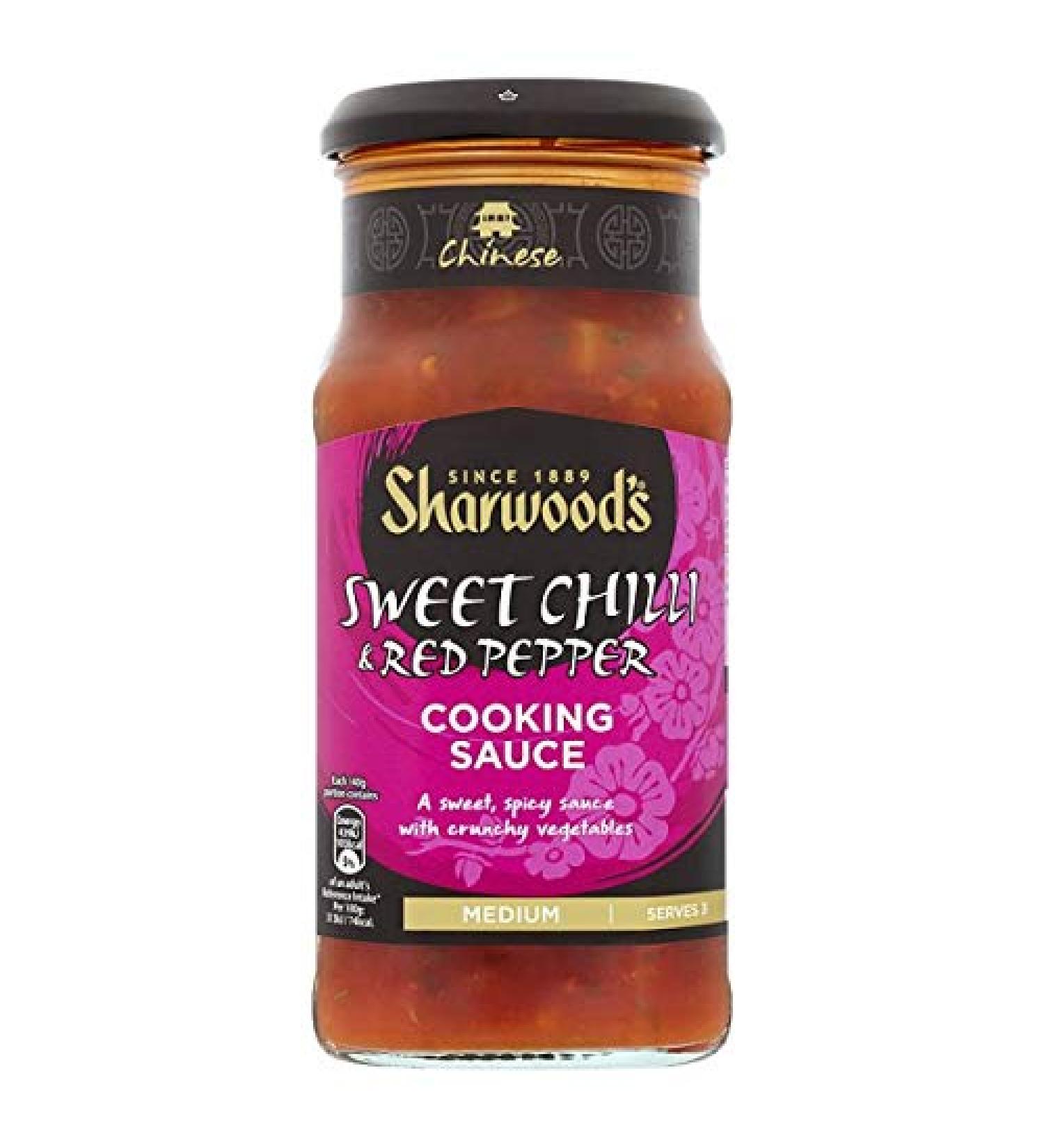 Sharwoods Sweet Chilli & Red Pepper Cooking Sauce - 6 x 425gm