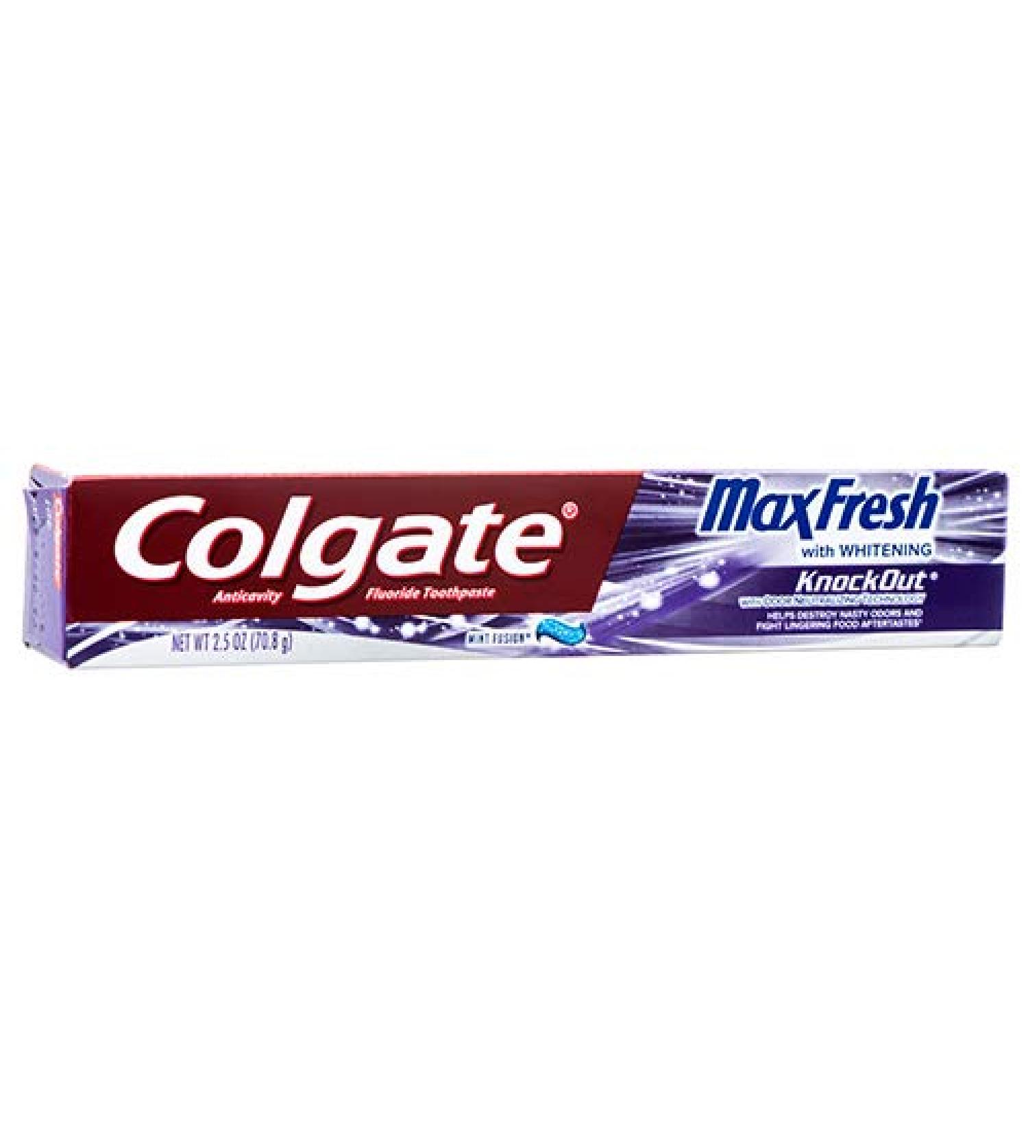 Colgate Colgate 375068 Max Fresh Toothpaste with Knock Out Whitening 71 g Pack of 24