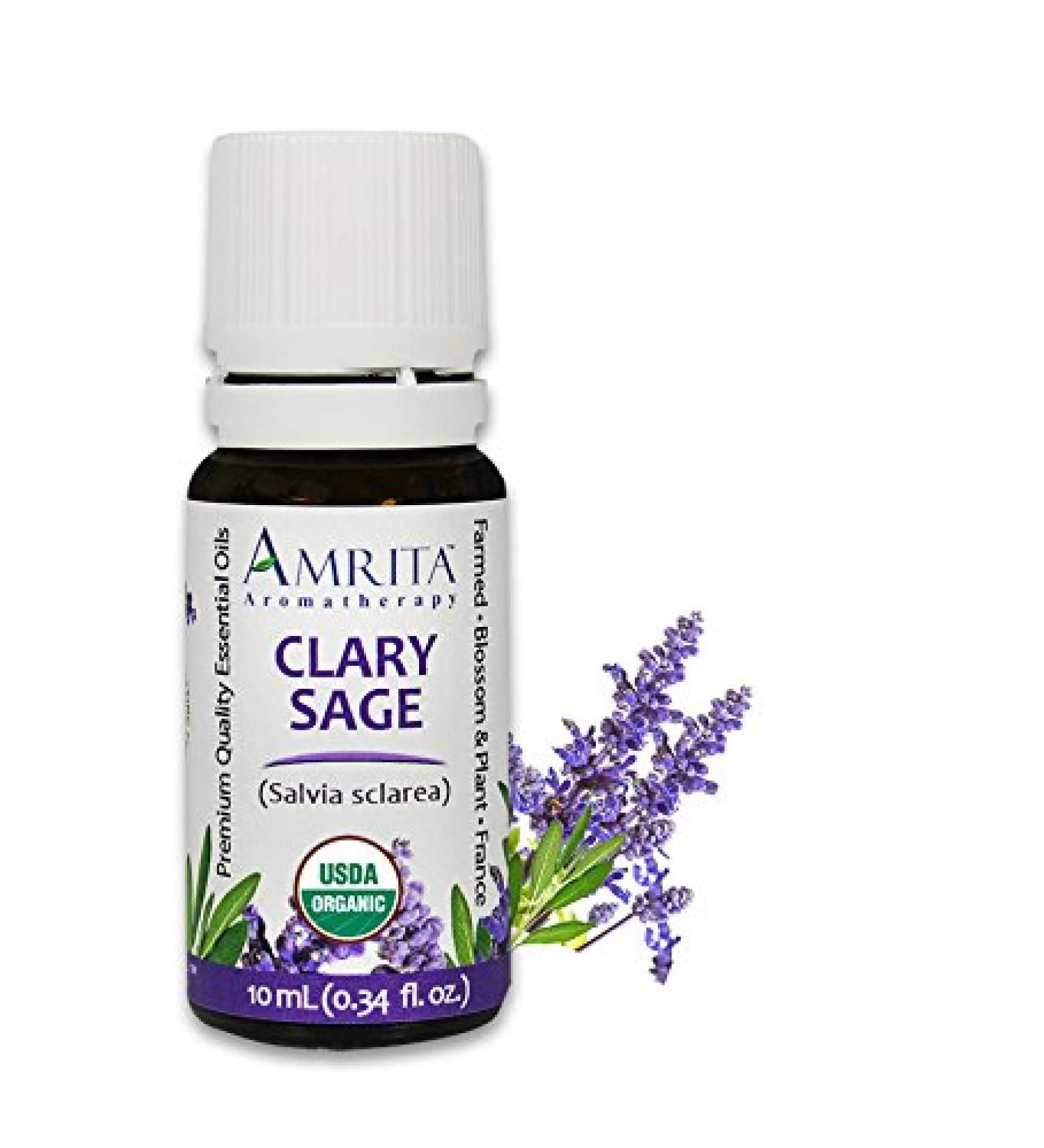 Organic Clary Sage Essential Oil 100% Pure Undiluted Salvia sclarea Therapeutic Grade Premium Quality Aromatherapy oil Tested & Verified 5ML 0.34 Fl Oz (Pack of 1) - Buy Online on GoSupps.com