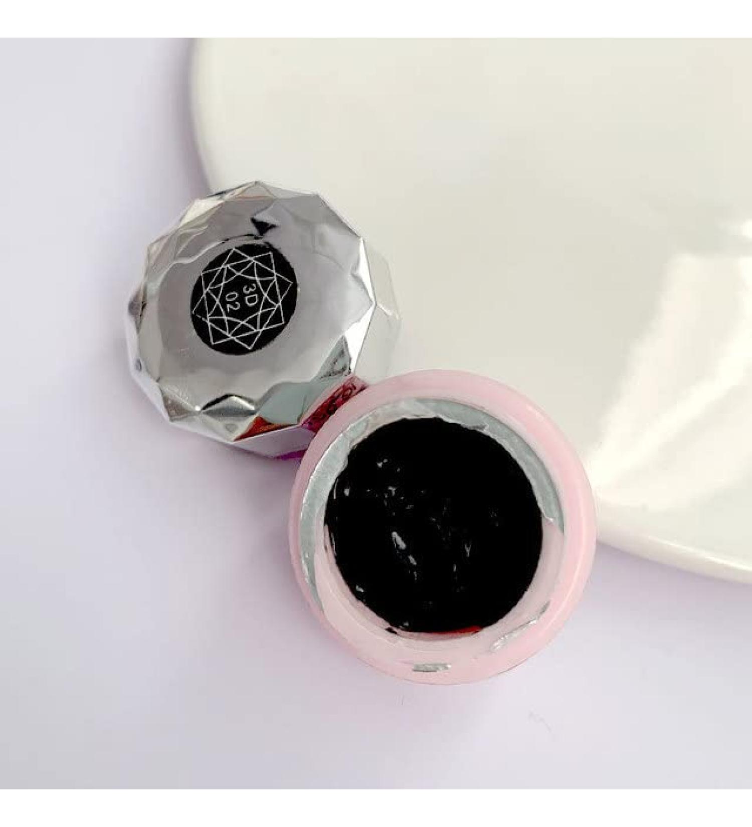 12 Colors Sculpture Nail Gel 5D Carved Sculpture Plasticine Soild UV Gel Embossment Varnish Creative DIY Nail Art Painting Gel - (Color: Black) - Buy Online on GoSupps.com