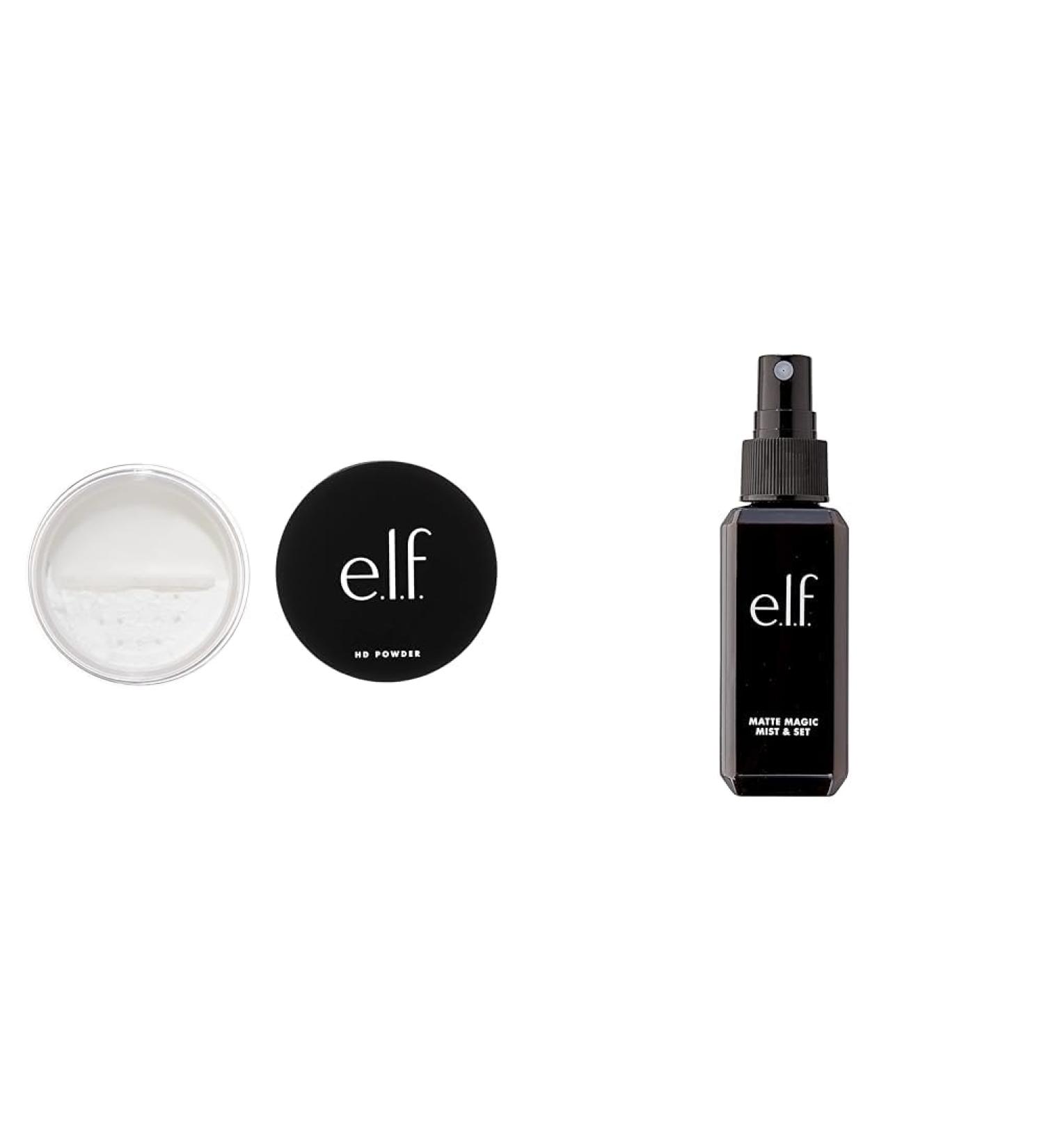 e.l.f. High Definition Powder + Matte Magic Mist & Set (Small) Translucent Powder + Mist & Set 2.02 Fl Oz - Buy Online on GoSupps.com