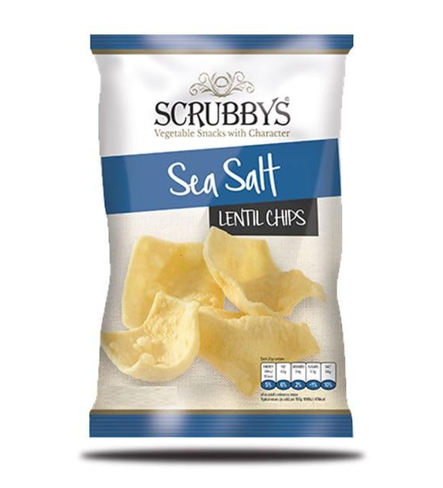 Broadway candy Scrubbys Sea Salt Chips 100g (Pack of 10)