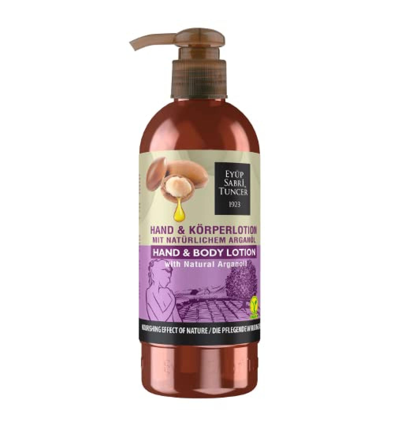 EY P SABR TUNCER Natural Argan Oil Vegan Hand & Body Lotion 250ml PET Bottle