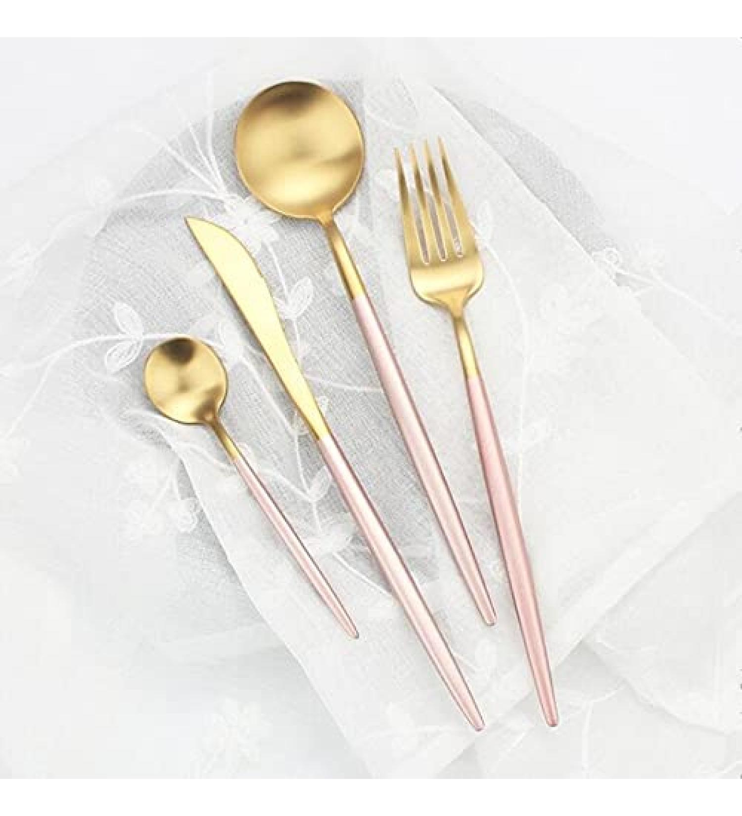 Ceramic Tableware Gilt Rim Pink Porcelain Dinner Plate Set Kitchen Plate Ceramic Tableware Food Dishes Rice Salad Noodles Bowl Mug Cutlery Set 1pc (Color : Cutlery Set) - Buy Online on GoSupps.com