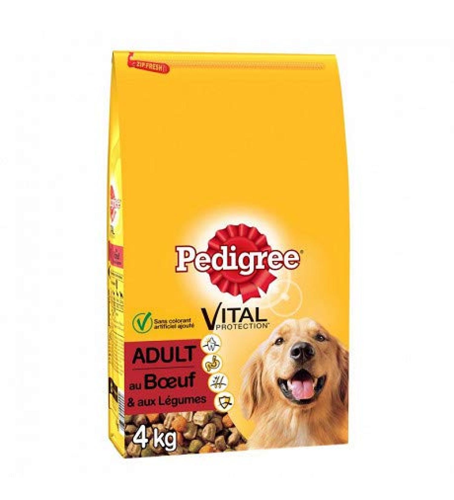 Animals Adult Dog Food Beef 4Kg Bag - Pack of 2 - Free Delivery