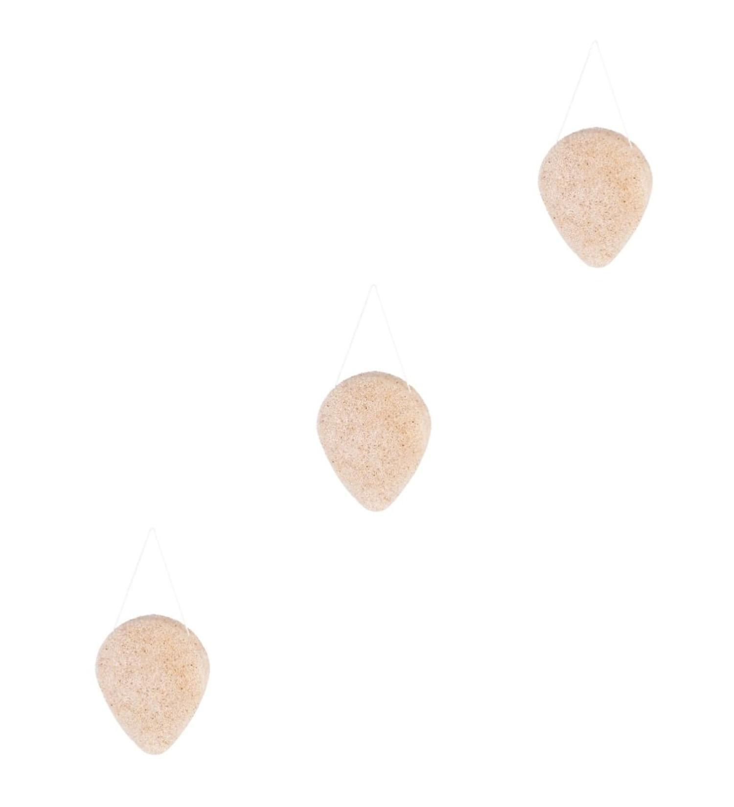 FRCOLOR Konjac Sponge Set - 3 Pcs Exfoliating Face & Body Wash Sponges | Natural Compressed Facial Cleanser for Glowing Skin - International Shipping Available - Buy Online on GoSupps.com