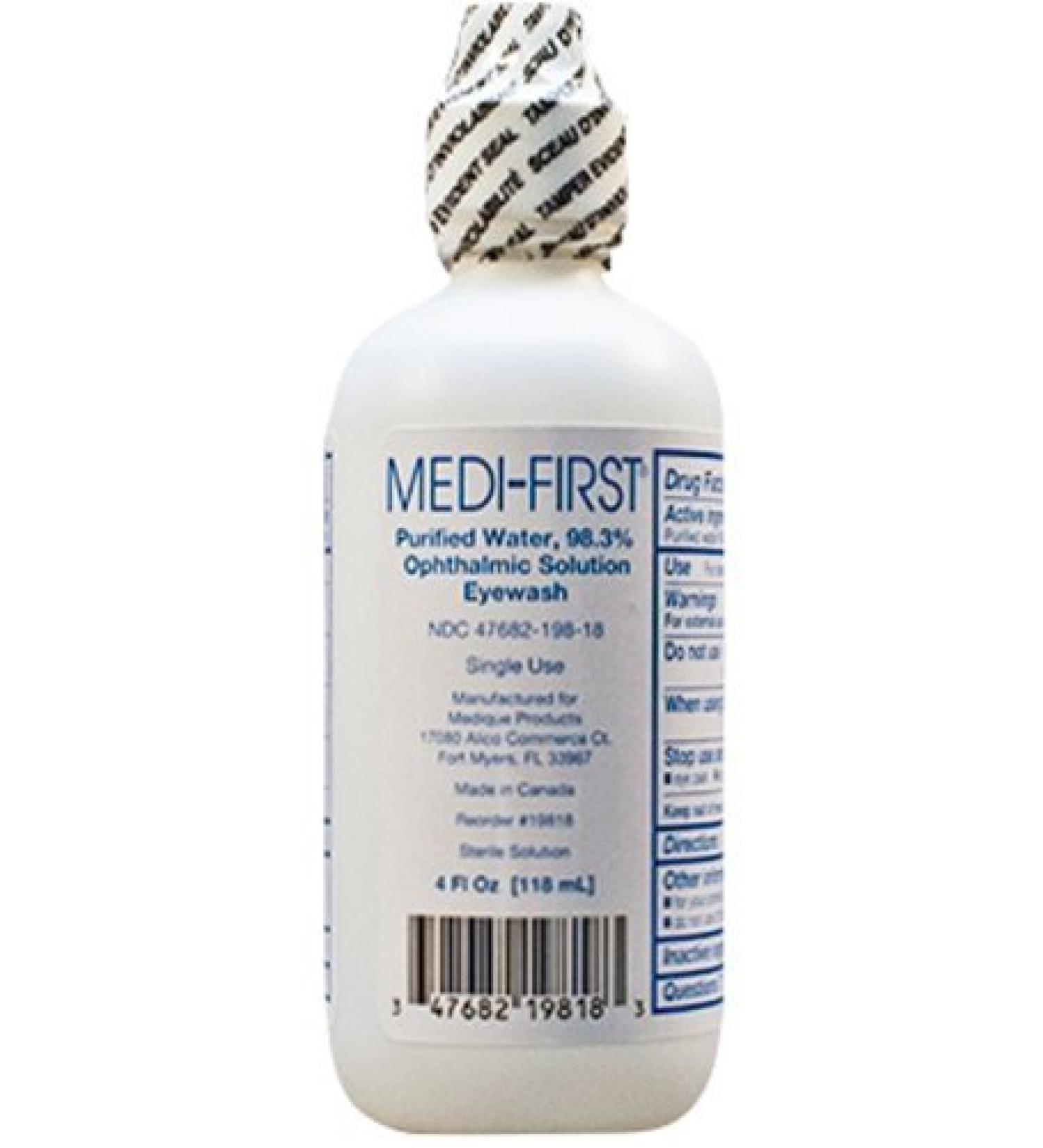 Medique First Aid Eyewash 4 Ounce Bottles - 1/Pack of 6