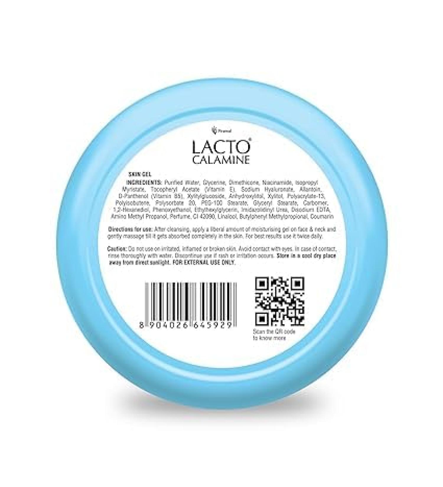 Lac.to Calamine Super Light Moisturizer for Face - 150g | Oil-Free Hydration with Niacinamide Hyaluronic Acid & Vitamin E | Best Moisturizer for Oily Skin - Buy Online on GoSupps.com