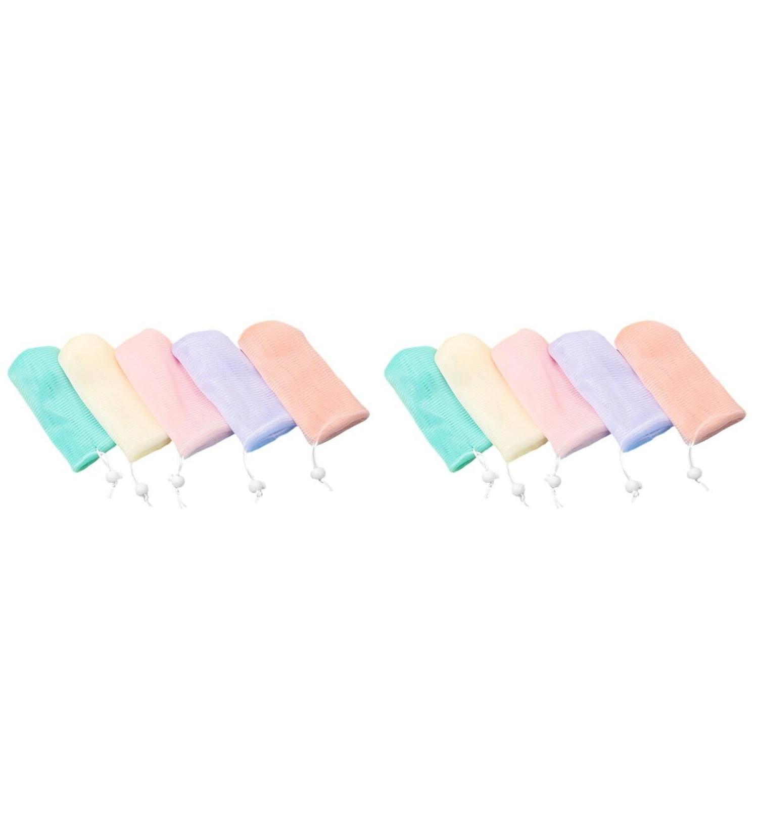 FRCOLOR 10pcs Exfoliating Soap Bubble Mesh Bags | Colored Drawstring Soap Holders & Pouches for Shower & Bath - International Shipping Available - Buy Online on GoSupps.com