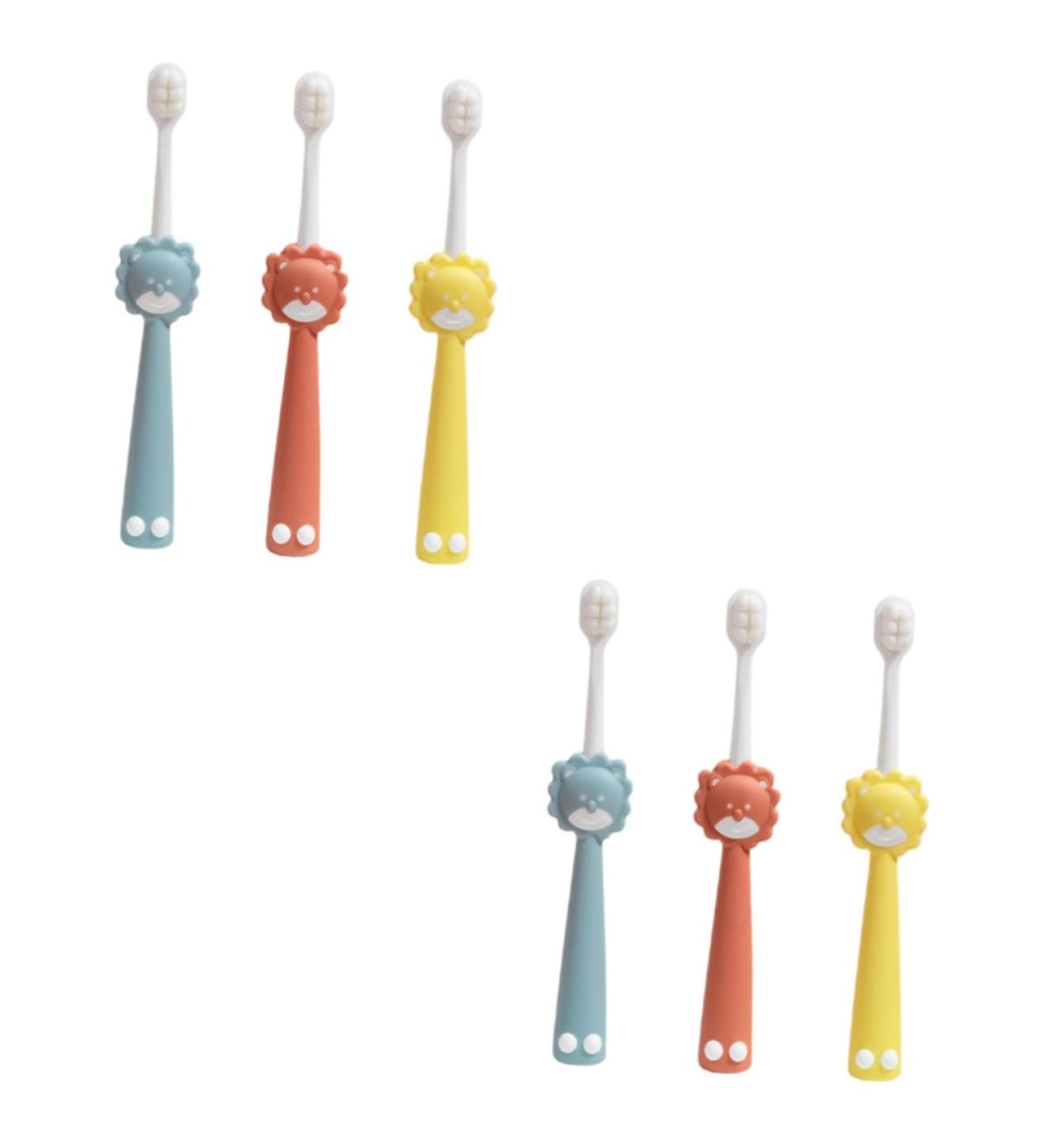 Minkissy 6 Pack Extra Soft Children's Toothbrushes for Toddlers - Sensitive & Travel-Friendly Baby Oral Care Accessories - Buy Online on GoSupps.com