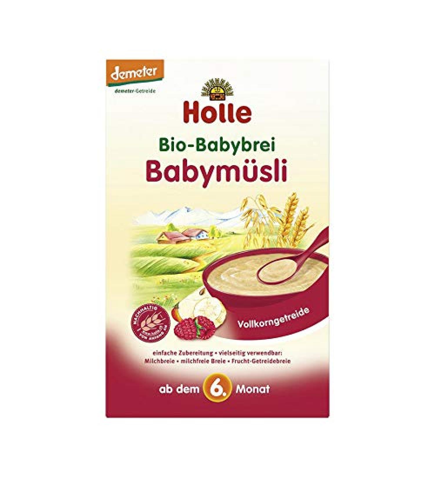 Holle Bio Organic Baby Porridge Baby Muesli (6 x 250 gr)