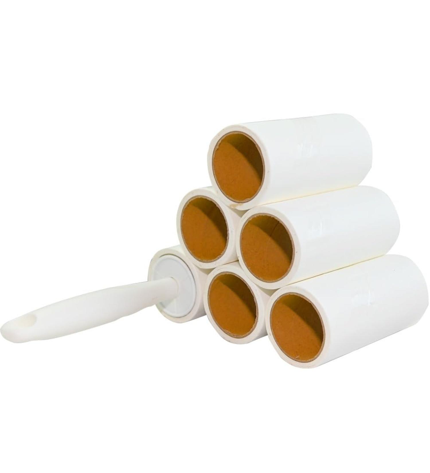 Armo Lint Rollers With 6 x Refills 420 Sheets Lint Roller For Clothes Carpet Bed Pet Hair Dog Hair Cat Hair Dust x 6 Rollers - Buy Online on GoSupps.com