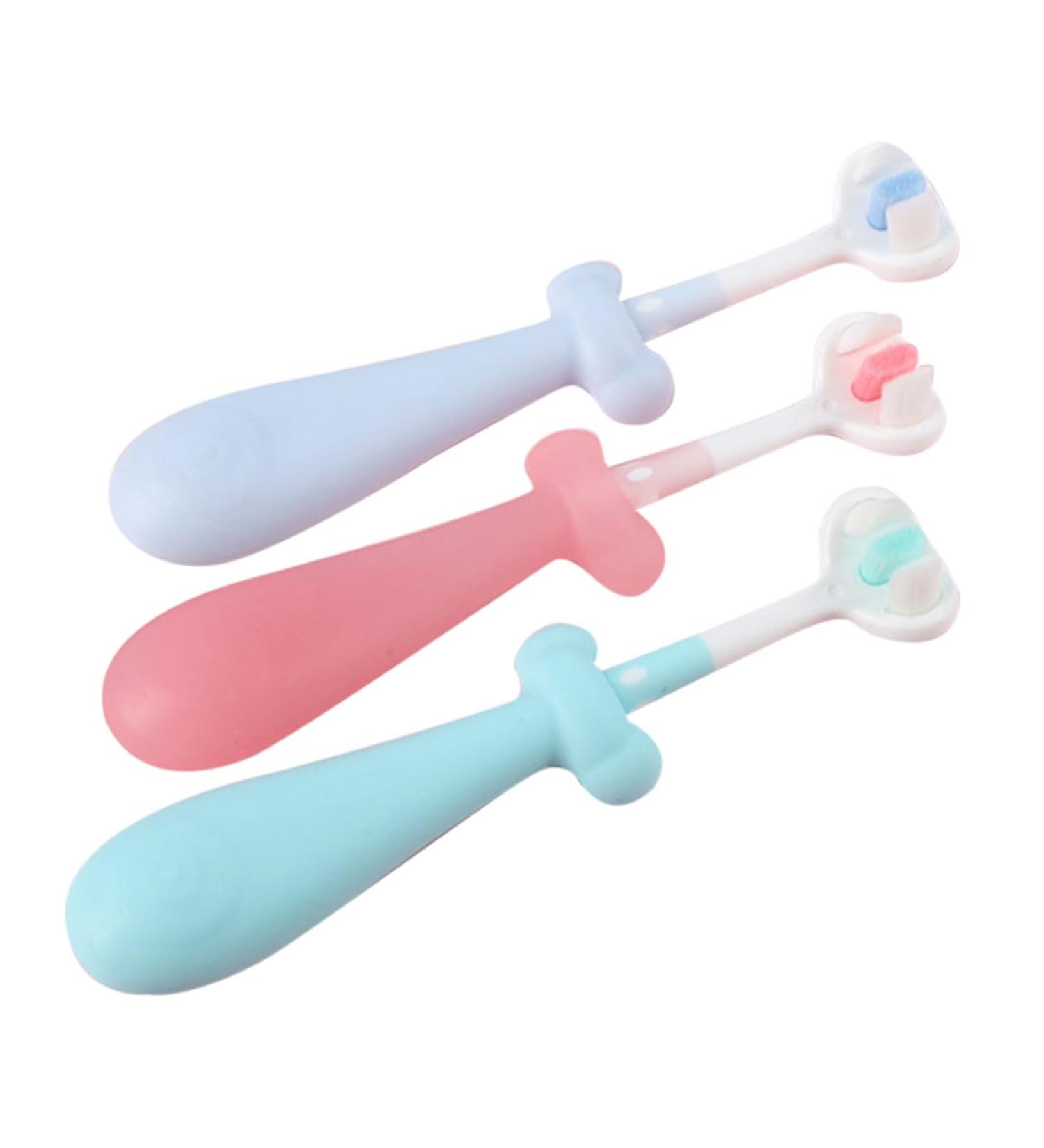 Magiclulu 3-Piece Children's Toothbrush Set - Toddler & Baby Sweet Toothbrushes for Healthy Smiles - Buy Online on GoSupps.com
