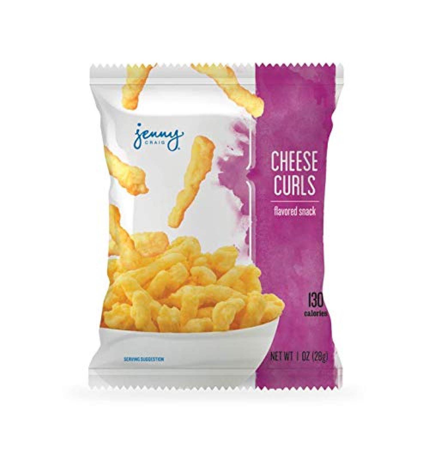 Jenny Craig Cheddar Cheese Curls - Healthy Snack Option (14 Pack, 1 oz each) - Buy Online on GoSupps.com