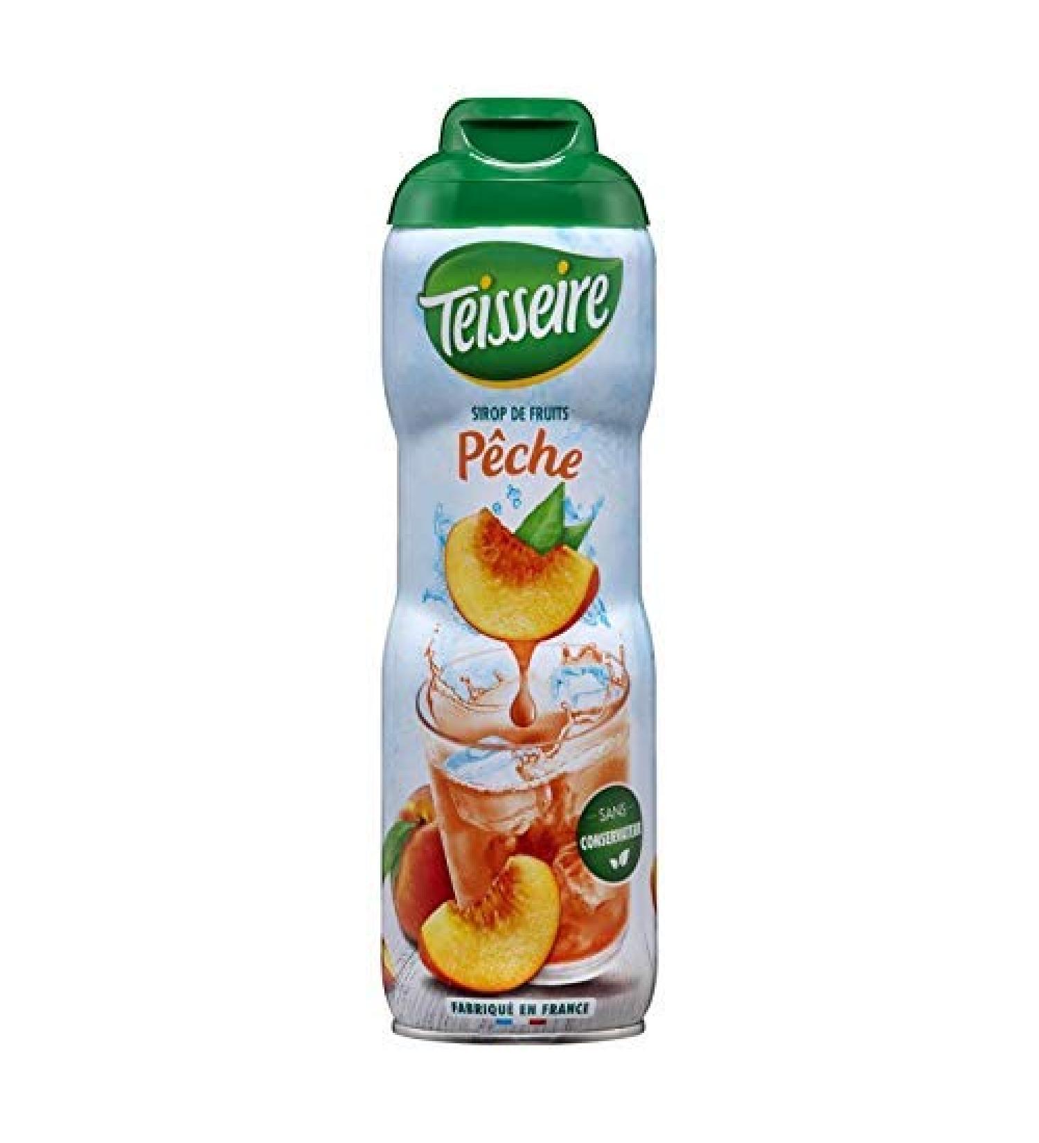 TEISSEIRE - Sirop P che 60Cl - Lot De 4 - Livraison Offerte