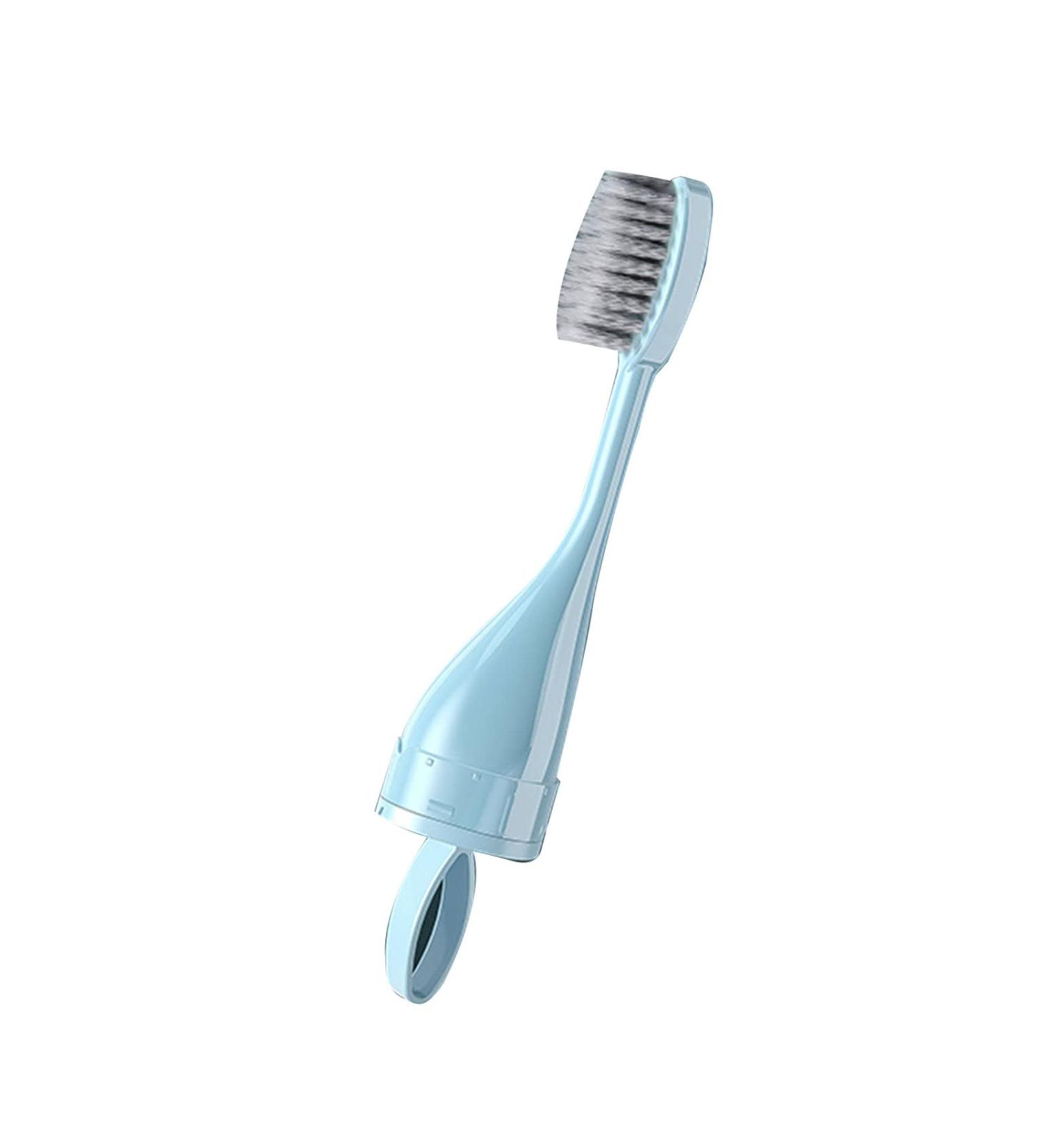 Haiaxx Portable Folding Toothbrush Travel Camping & Outdoor Toothbrush for Men & Women | Compact Design with Toothpaste Holder - Buy Online on GoSupps.com