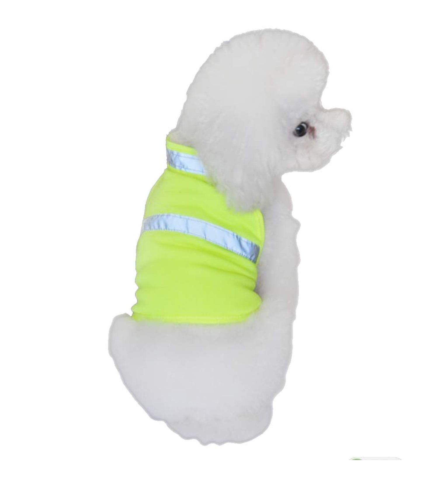 Villcase Reflective Safety Vest for Dogs - High Visibility Breathable Summer Clothing for Walking Running & Hiking - Fluorescent Yellow Size S - Buy Online on GoSupps.com