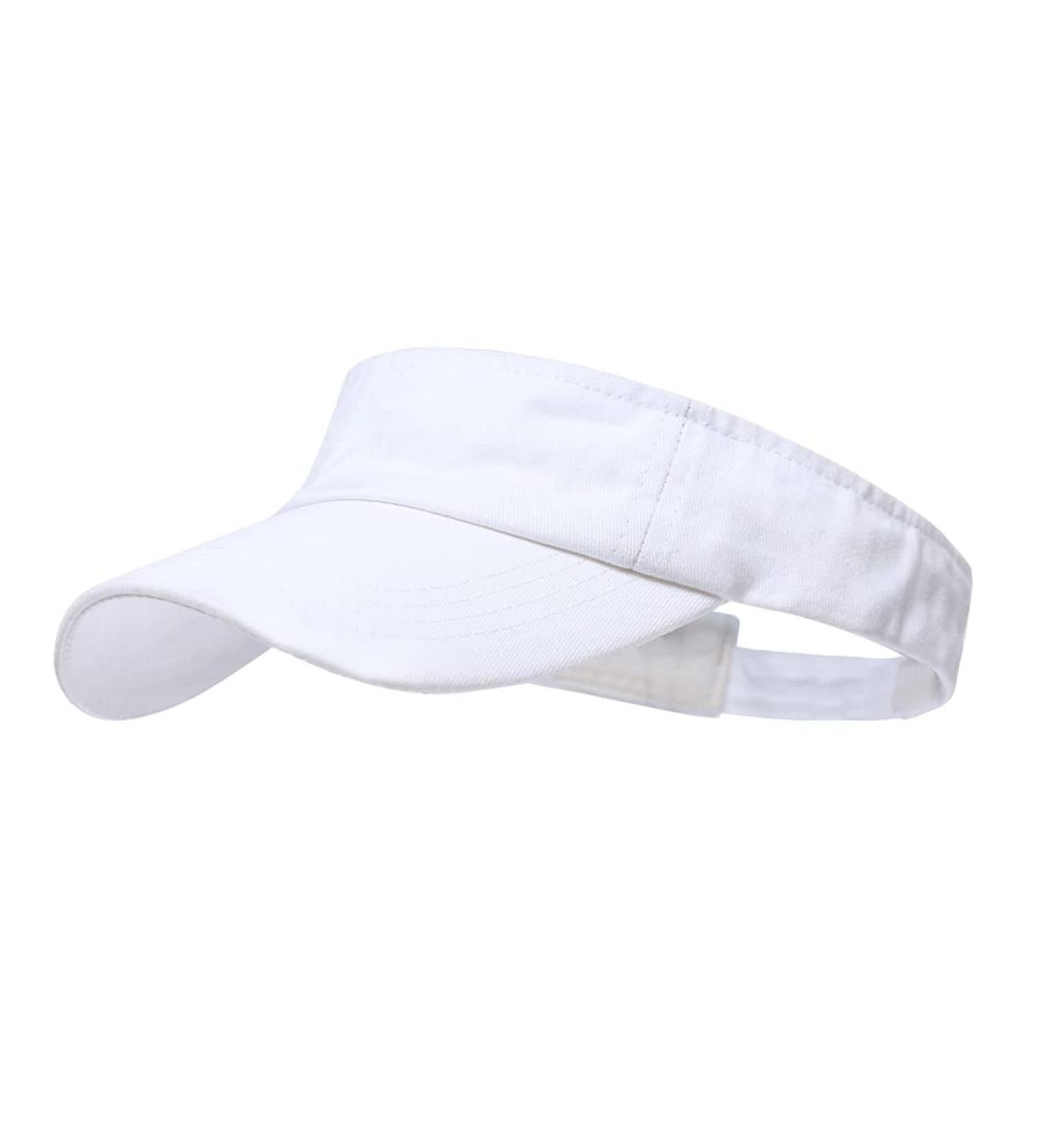 ANDICEQY Sport Sun Visor Hat | Adjustable Top Baseball Cap for Women and Men - White - Buy Online on GoSupps.com