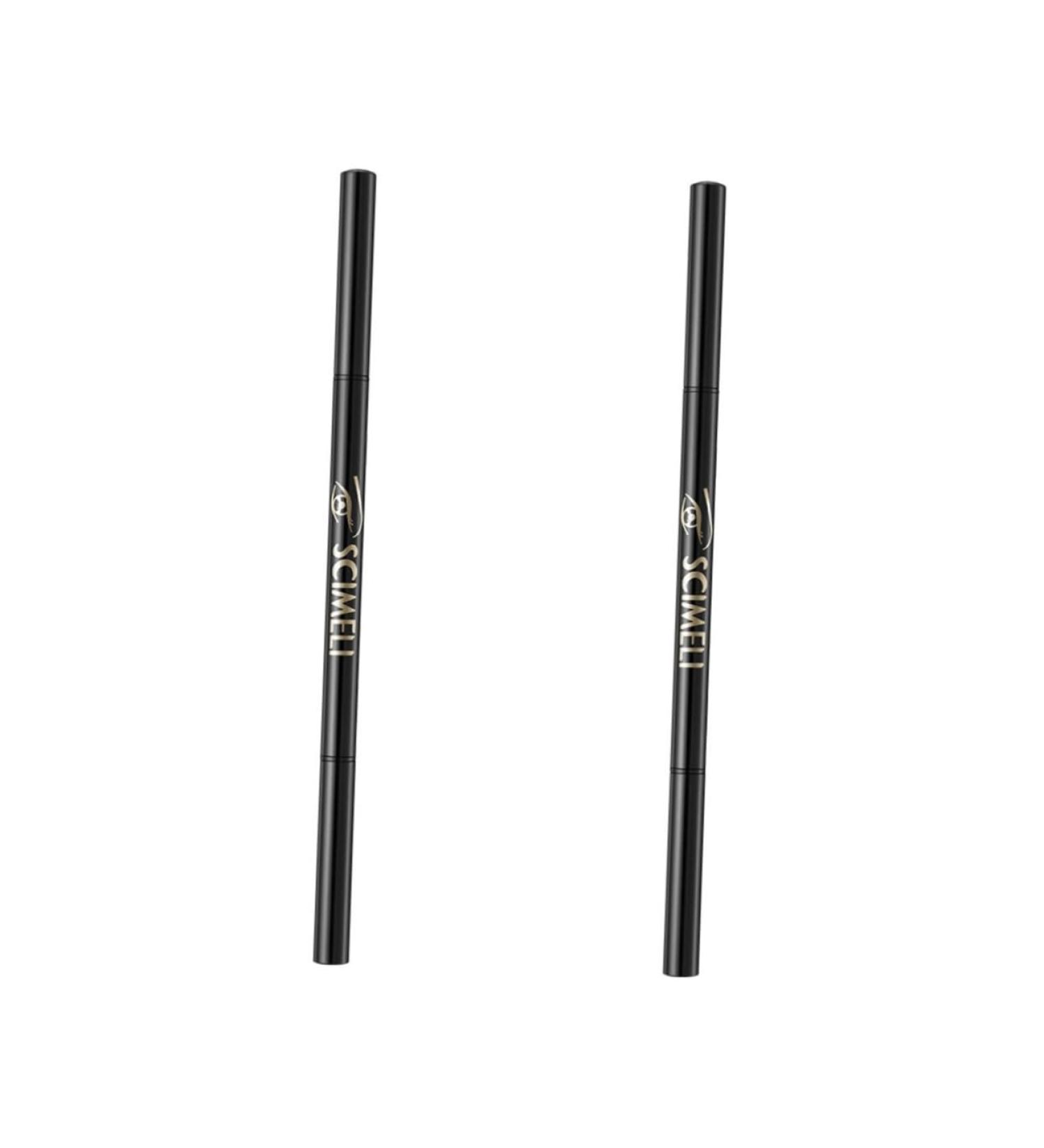 FOMIYES 2pcs 2 1 Eyebrow Makeup Tools Black Eyebrow Pencil Eyebrow Pencil Longlasting Dual-use Pencil Door - Buy Online on GoSupps.com