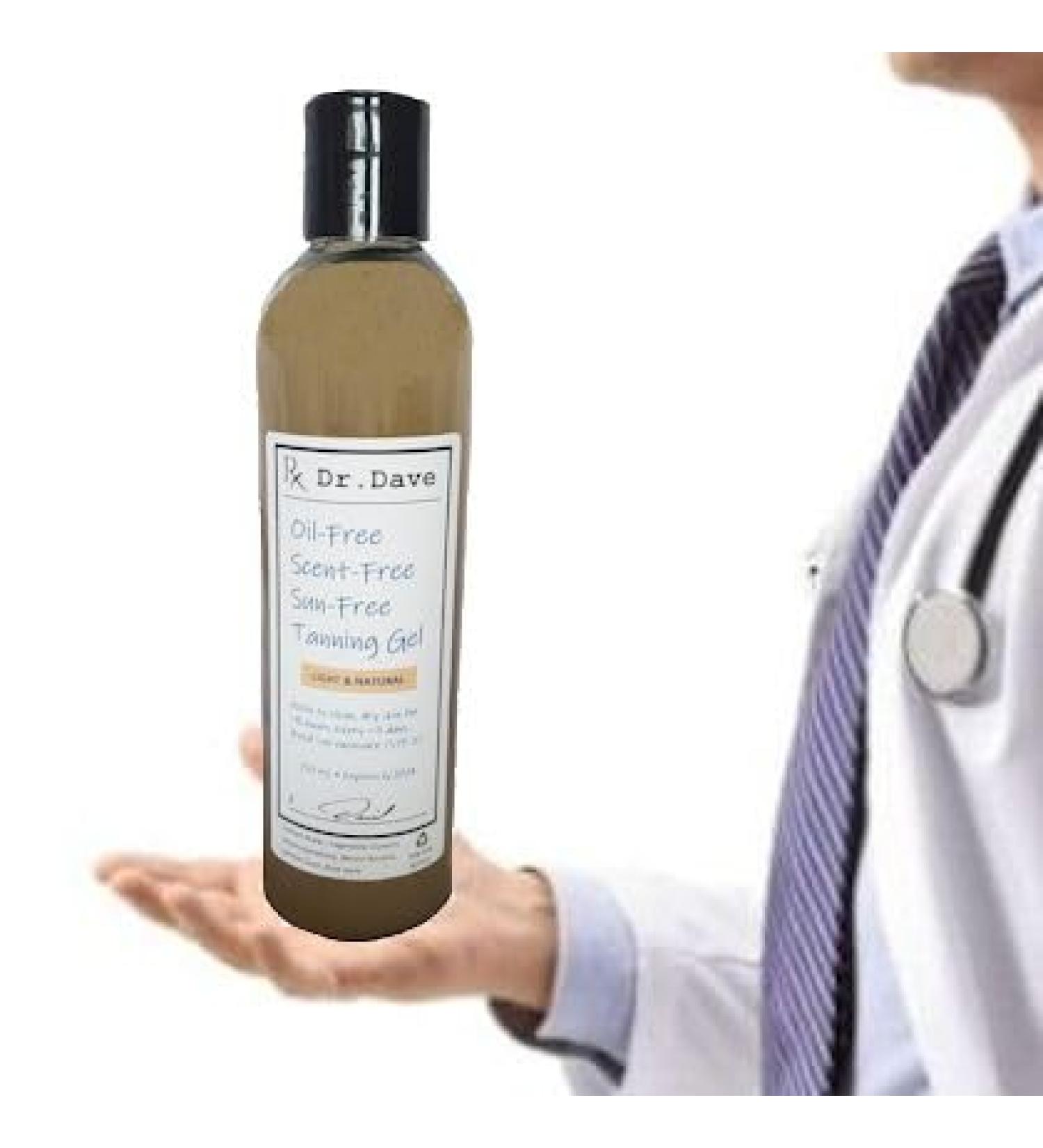 Doctor's Rx Light & Natural Self-Tanning Gel - Oil-Free Fragrance-Free | International Shipping Available - Buy Online on GoSupps.com