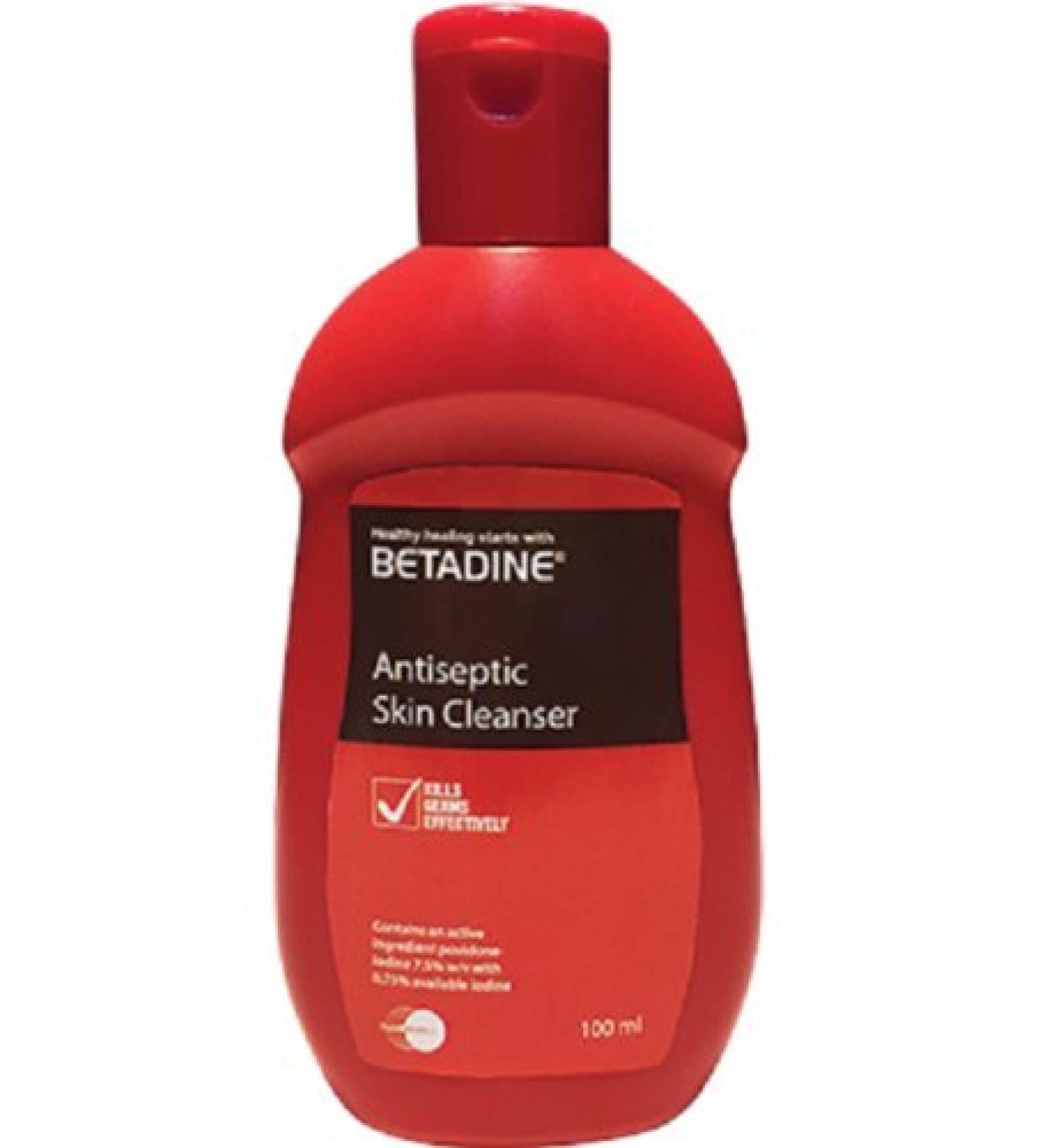 BETADINE SKIN CLEANSER 100ML Antiseptic cleanser against germs on the skin