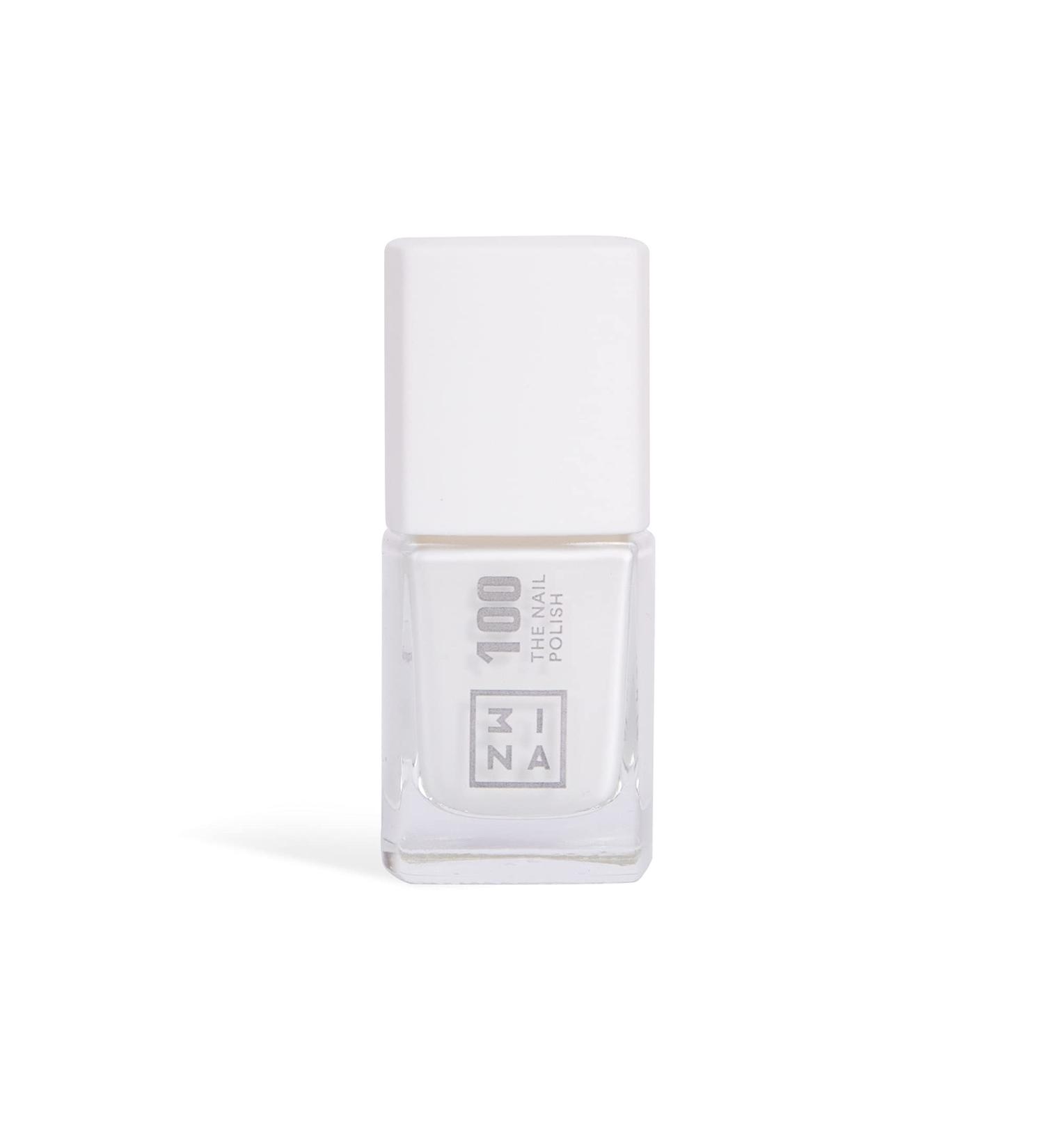 3INA MAKEUP - The Nail Polish 100 - White Nail Polish with Longwearing Formula - Gel Nail Polish Effect of Intense Color - Glossy & Smooth Finish Fast Drying Nail Polish - Vegan - Cruelty Free - Buy Online on GoSupps.com