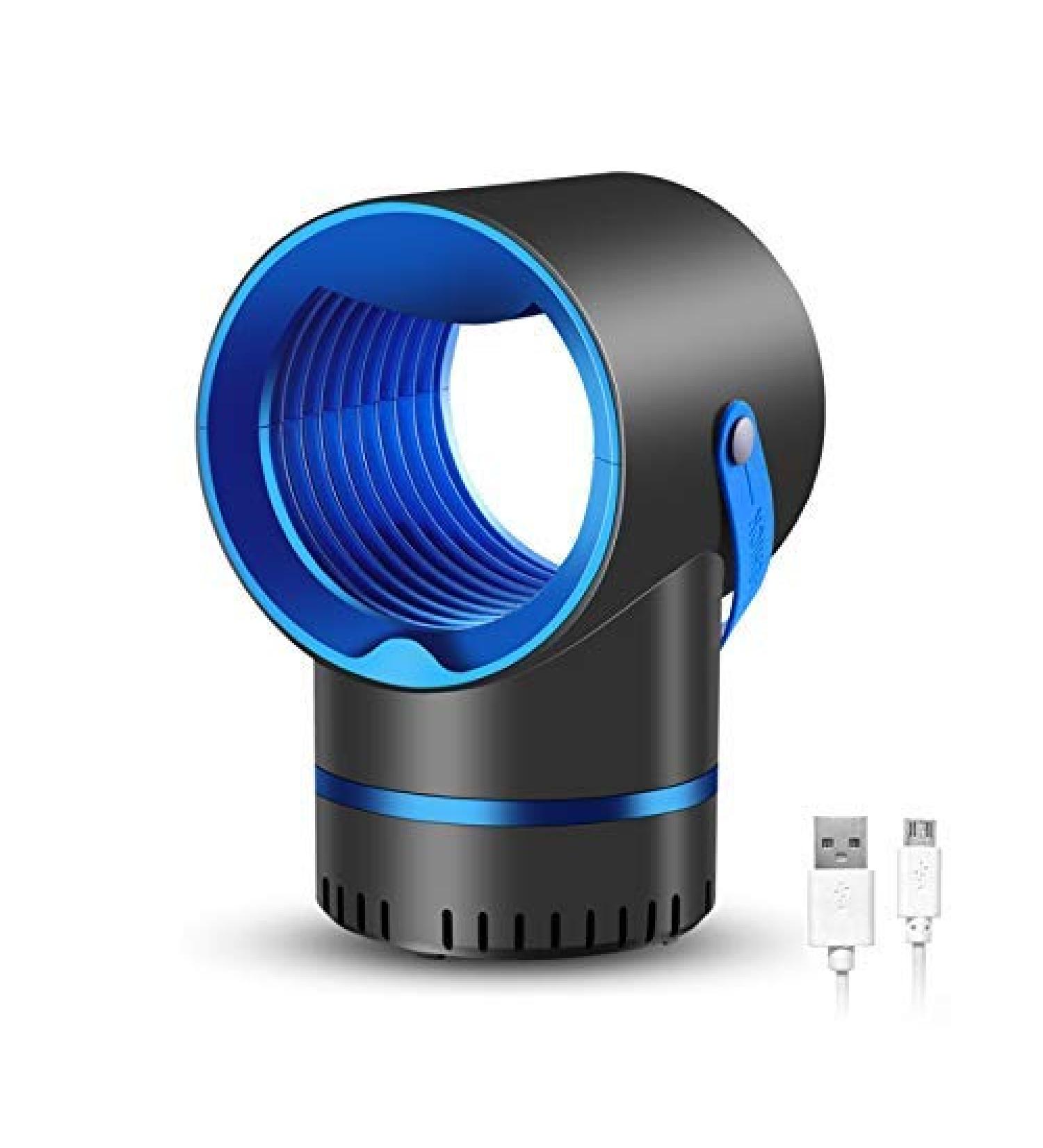 Mosquito Killer-USB Portable UV Insect Killer Quiet 360 Photocatalytic Electric Mosquito Insect Trap Lamp for Camping Bedroom Kitchen Office Home - Buy Online on GoSupps.com