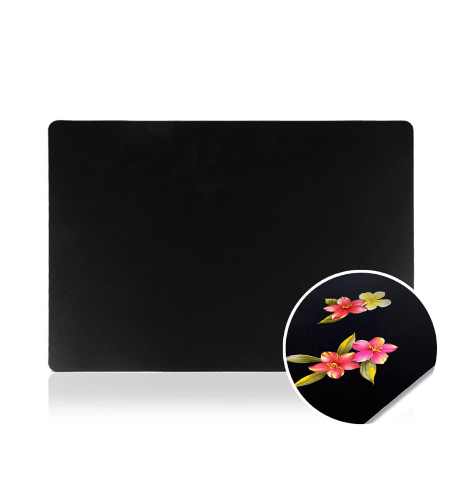 10 Sheets Plastic Nail Art Palette - Nail Painting & Mixing Boards for Beauty Salons | Black Color Cream Mixing - Buy Online on GoSupps.com