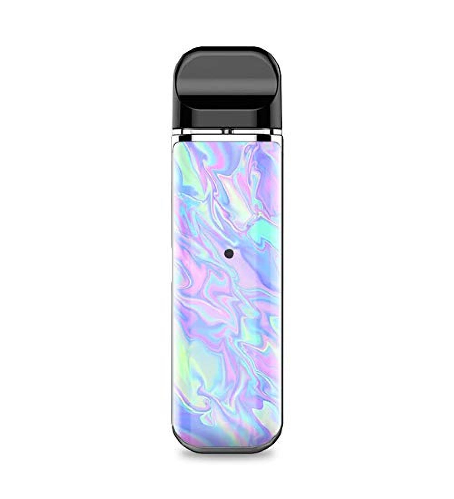 Design Skinz Iridescent Dahlia v1 Skin Decal Vinyl Wrap Compatible with The Smok Novo Pod System Vape (Vaping Device Not Included)