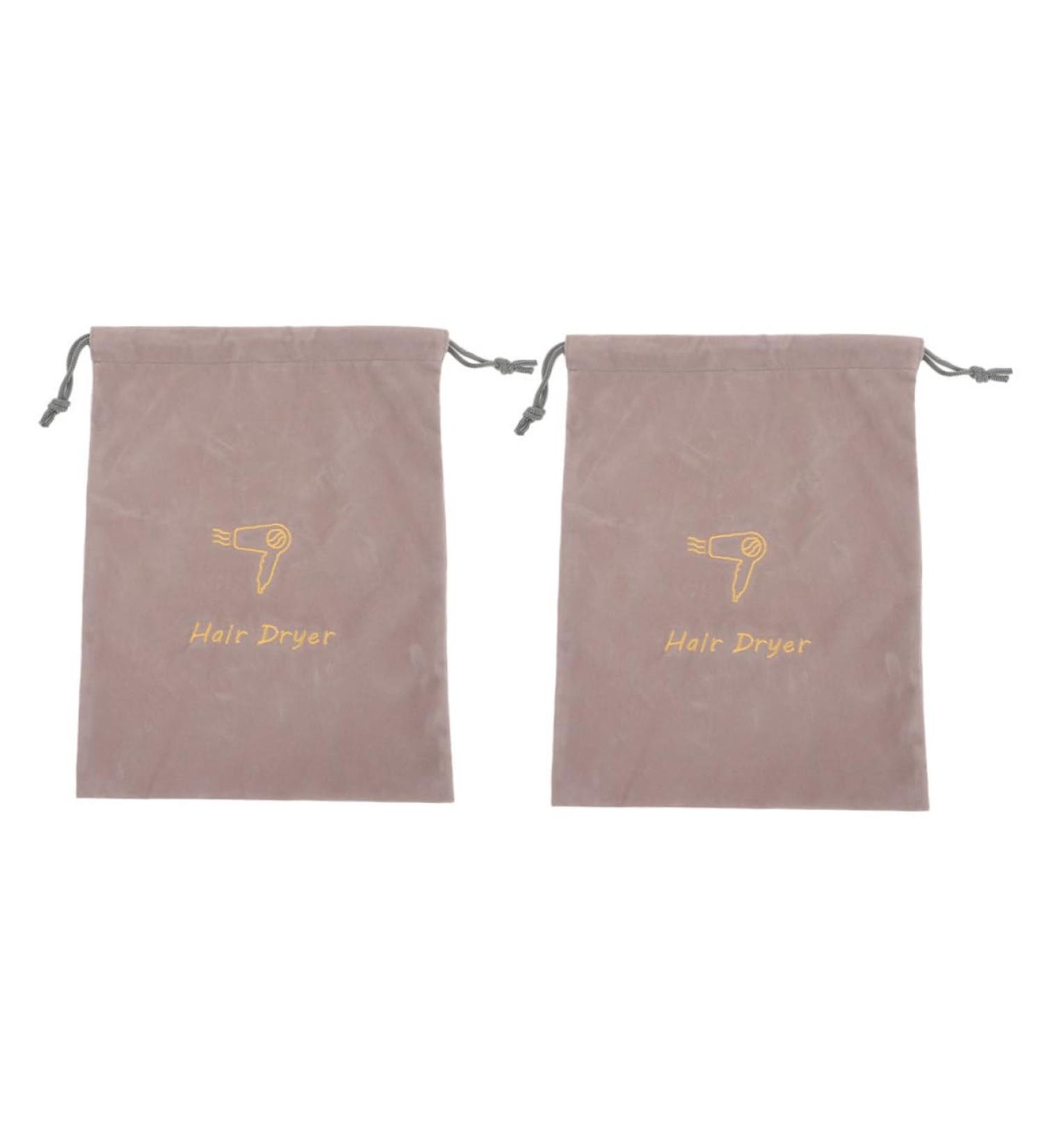 CANIGHT 2pcs Blow Dryer Retractable Cord Light Grey Storage Bag for Hair Dryer Shoe Travel Bag - Buy Online on GoSupps.com
