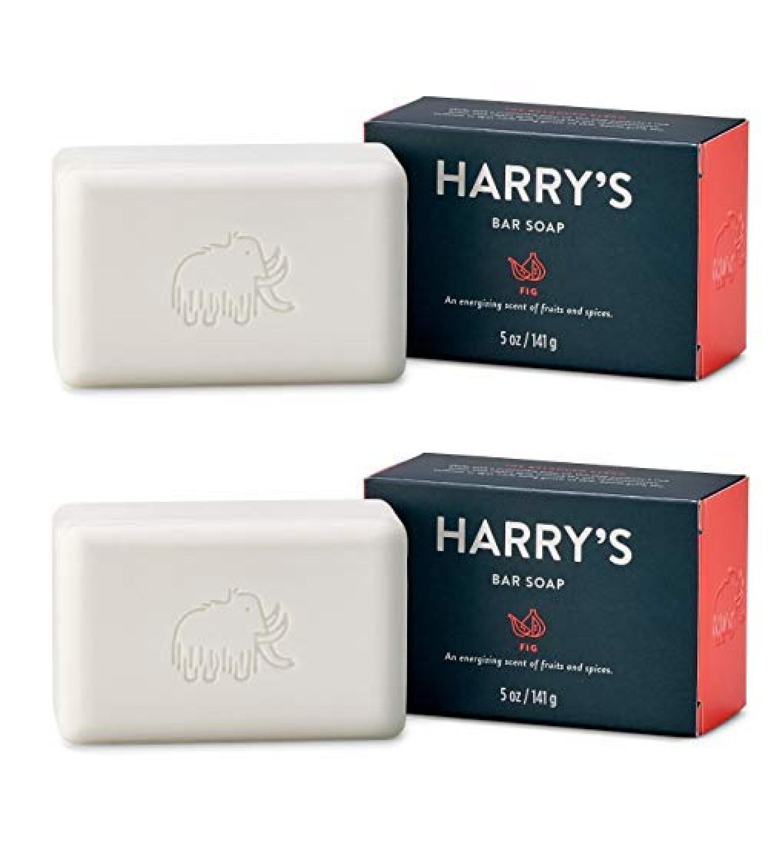 Harry's Fig Bar Soap 5oz - 2-PACK | Natural Fig Scented Soap Bars - Buy Online on GoSupps.com