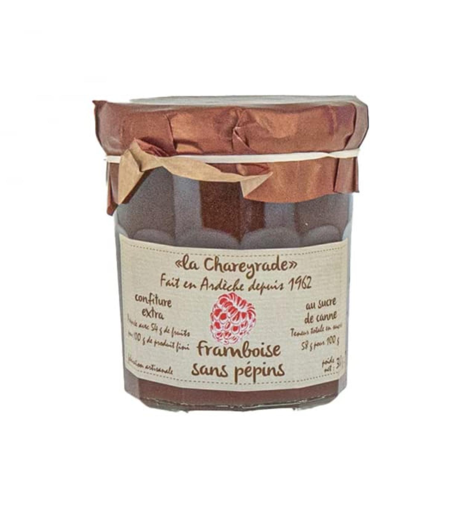 Raspberry jam seedless 360 g - Chareyrade