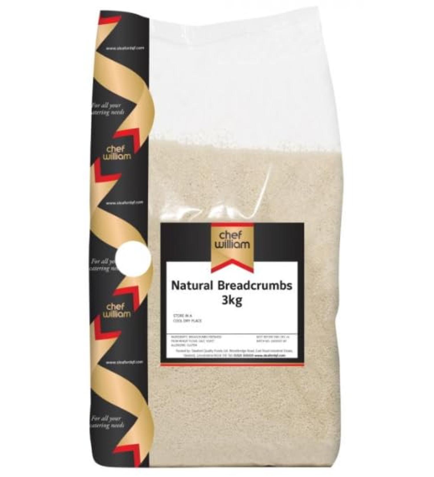 Chef William Natural Breadcrumbs 3kg