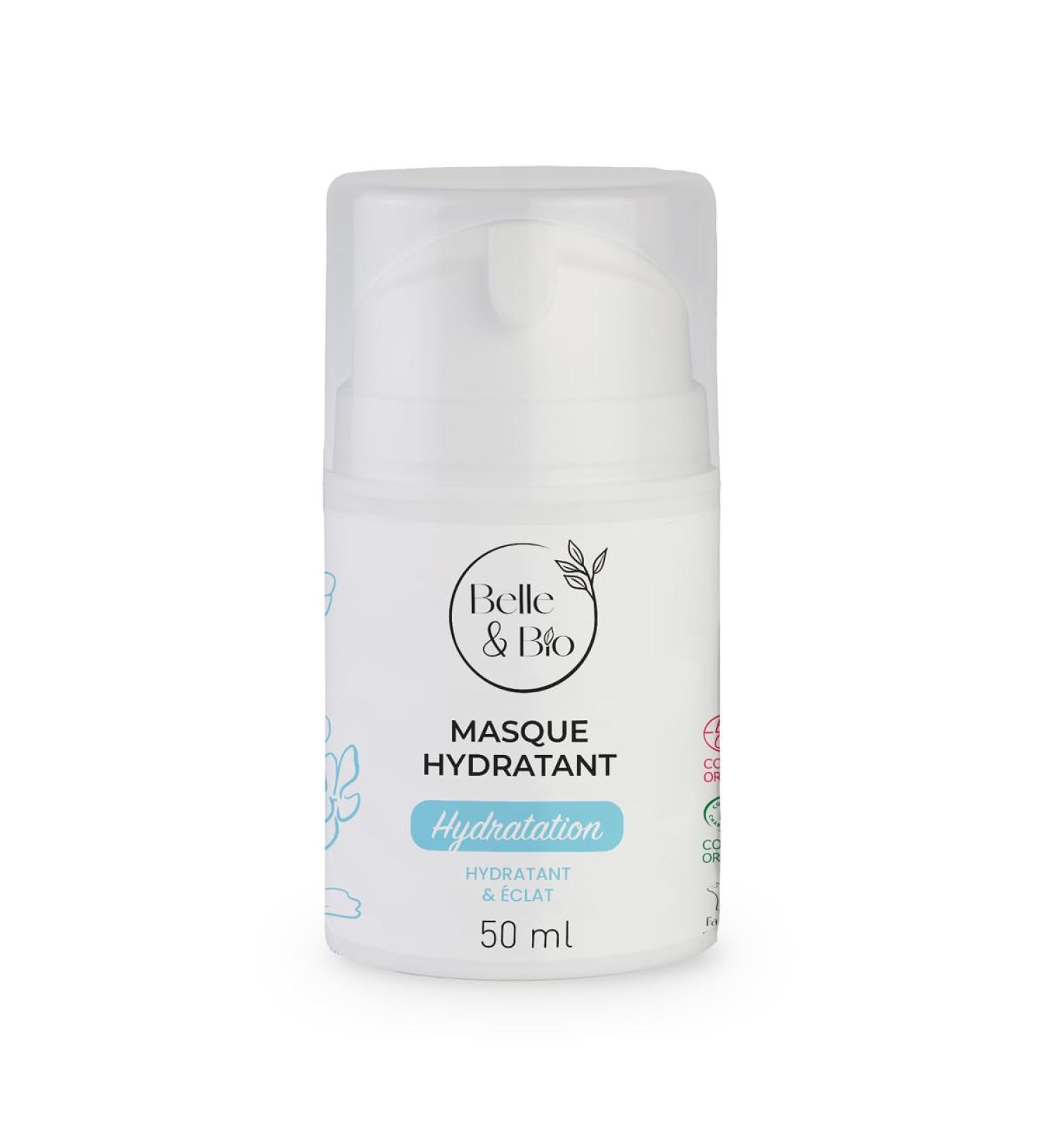 ORGANIC MOISTURIZING FACE MASK - BELLE&BIO - Radiance Antioxidant Soothing - All Skin Types - Ecocert Organic Certified - 50 ml - Buy Online on GoSupps.com