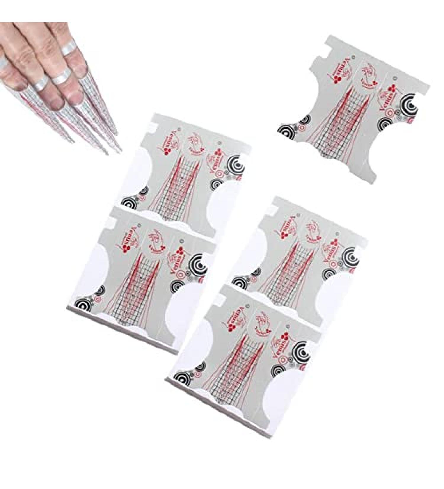 VNC 200Pcs Silver Nail Form Stickers for Stiletto Nail Tips - Manicure Extension Tool - Buy Online on GoSupps.com