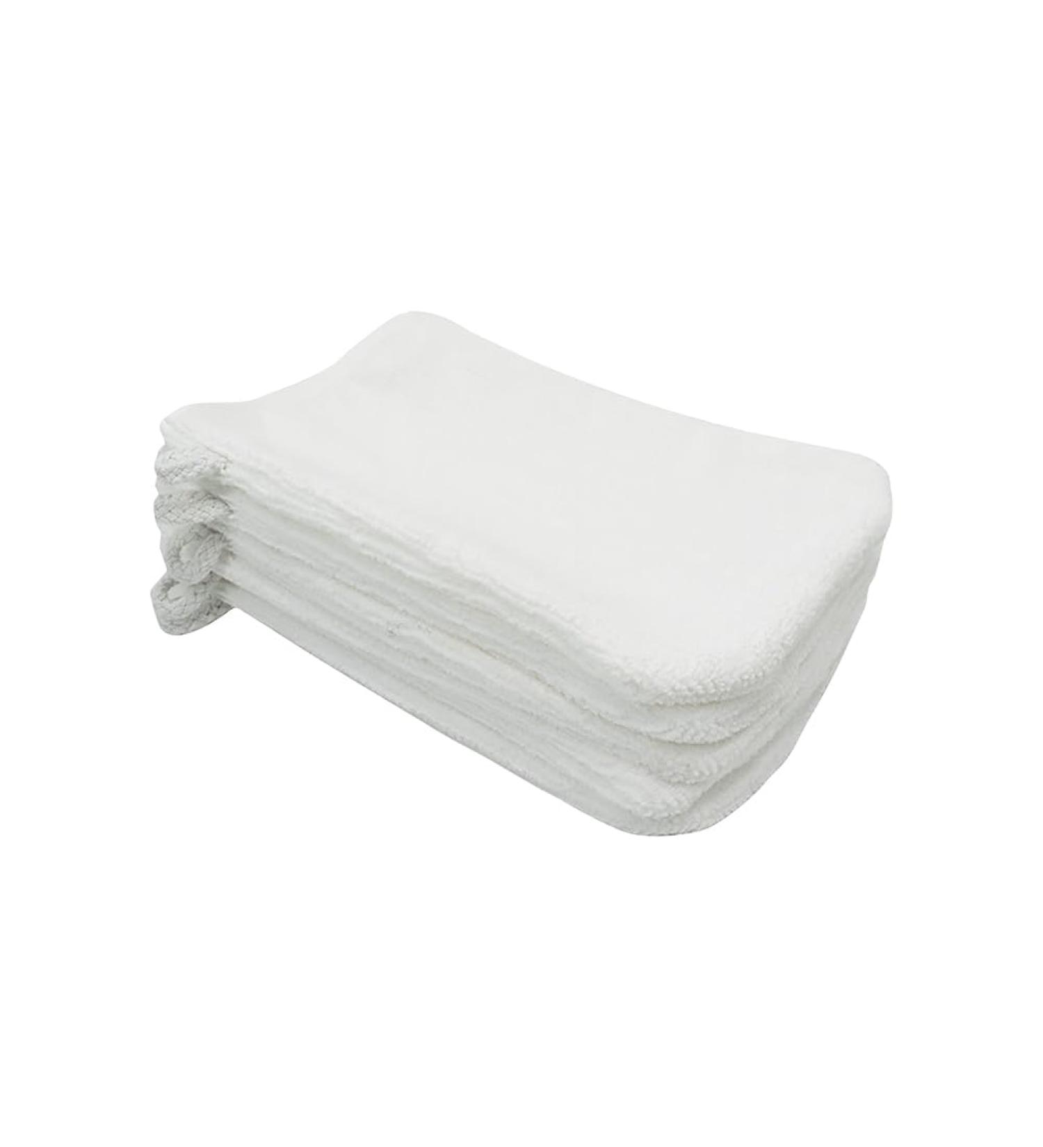 5 Pcs Makeup Remover Gloves Terry Cloth Wash Mittens Face Washing Gloves Body Wash Mitts Soft Face Mittens Microfiber Face Cleaning Cloths White