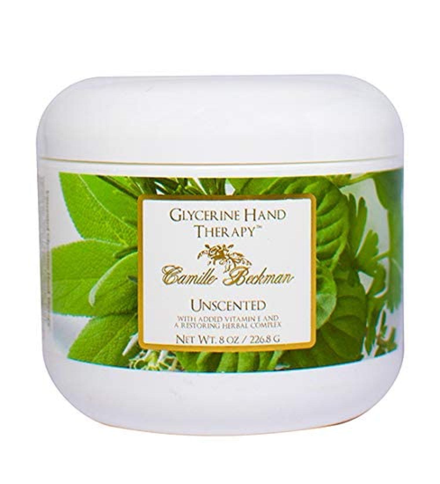 Camille Beckman Glycerine Hand Therapy Cream with Vitamin E - 8 Ounce Unscented (1 Pack) - Buy Online on GoSupps.com