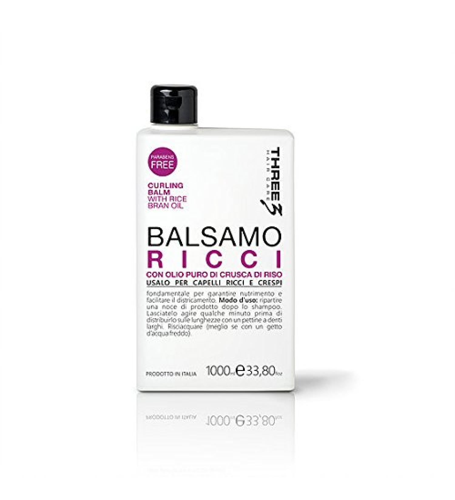 Faipa Three Balm curl oil Crusca and rice hair without parabens 1000 ml