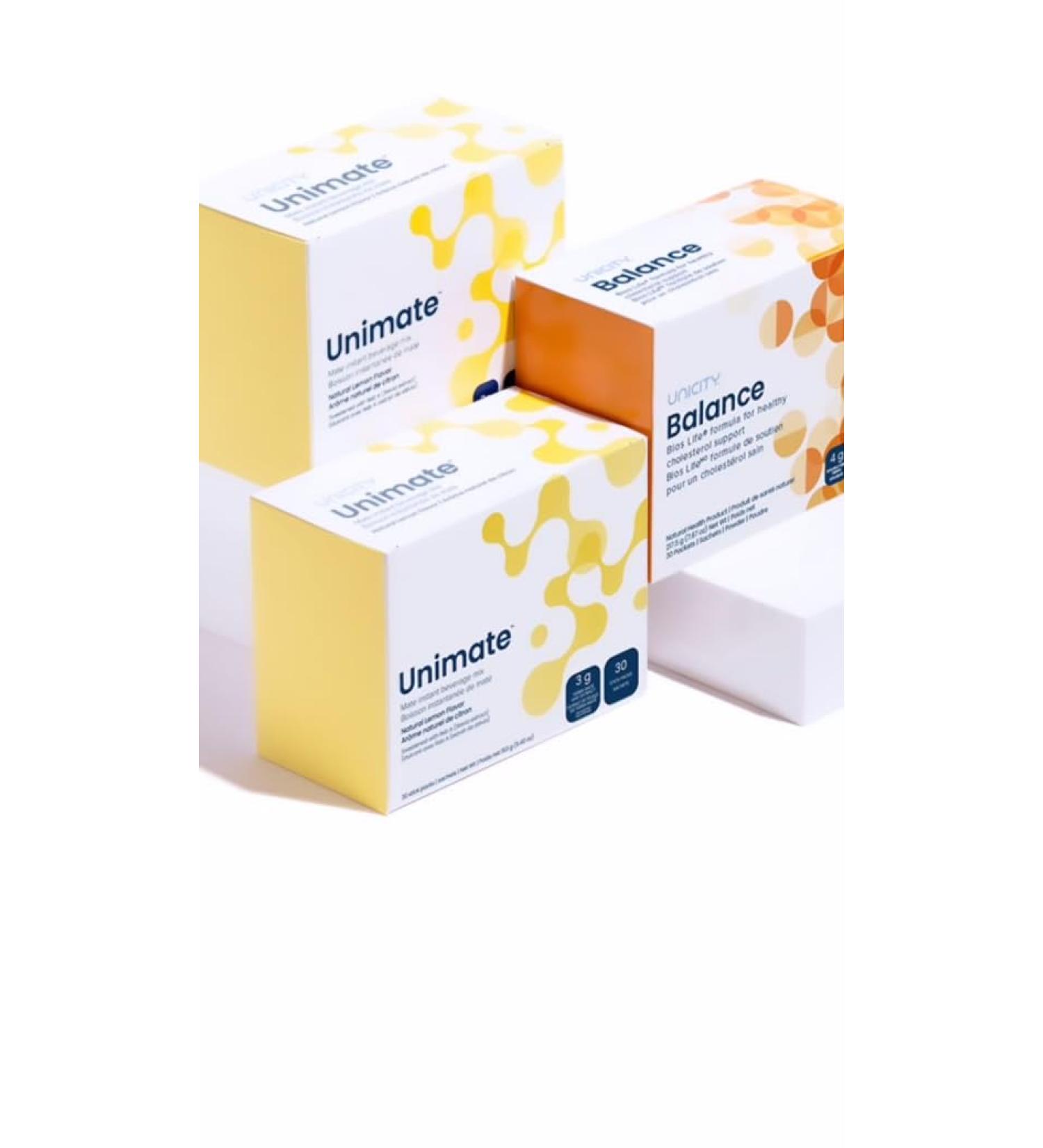 Unicity Feel Great System-LemonUnimate 60 Pack orange Balance 30 - Buy Online on GoSupps.com