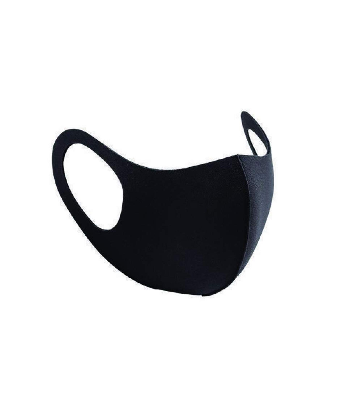 YNR Kids Boys Girls Face Mask Washable Breathable Reusable Mouth Protection Fun Printable Black Mask (Adult)
