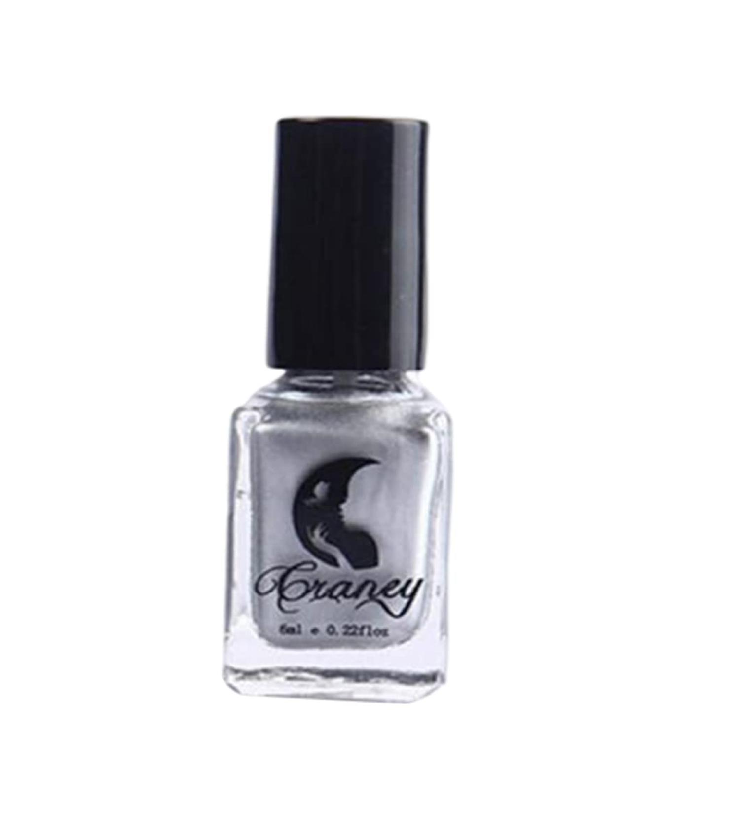Mirror Nail Polish Long Lasting Metallic Nail Varnish 6ml Quick Drying Gel Polish silver mirror - Buy Online on GoSupps.com