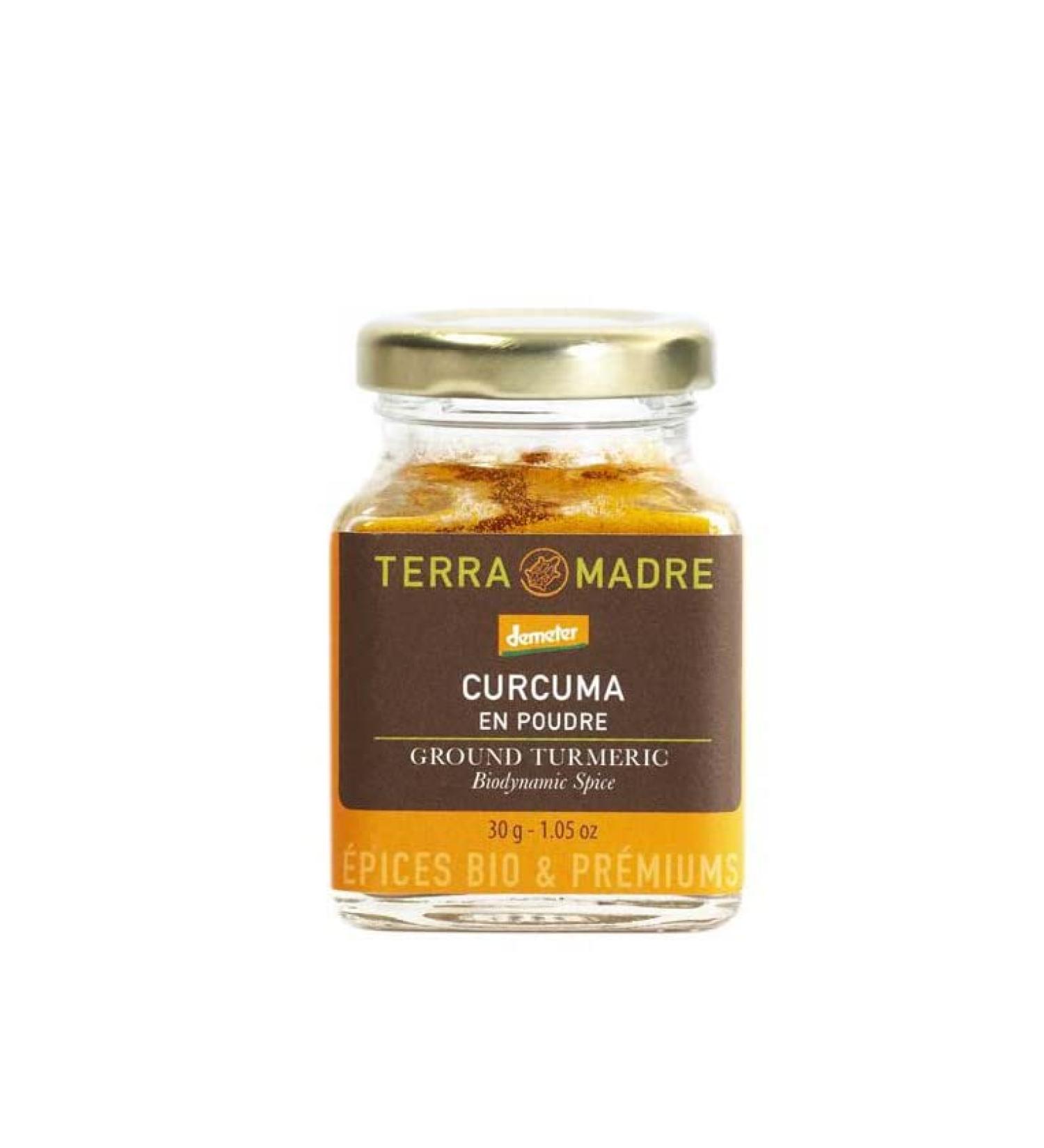 TERRA MADRE Organic Turmeric Powder (small jar) 30g - India