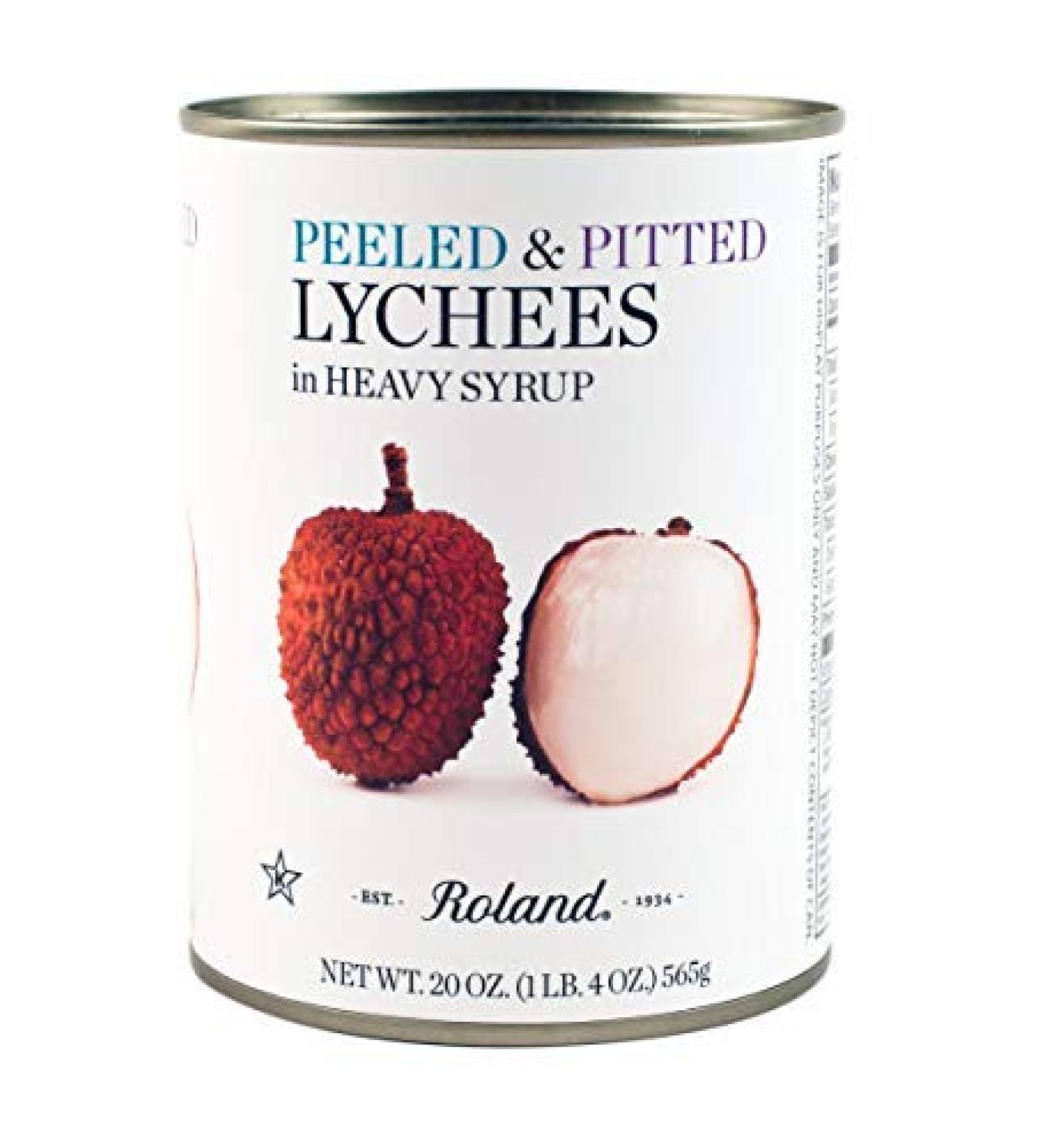 Roland Whole Lychees in Heavy Syrup (20 oz Cans) 2 Pack