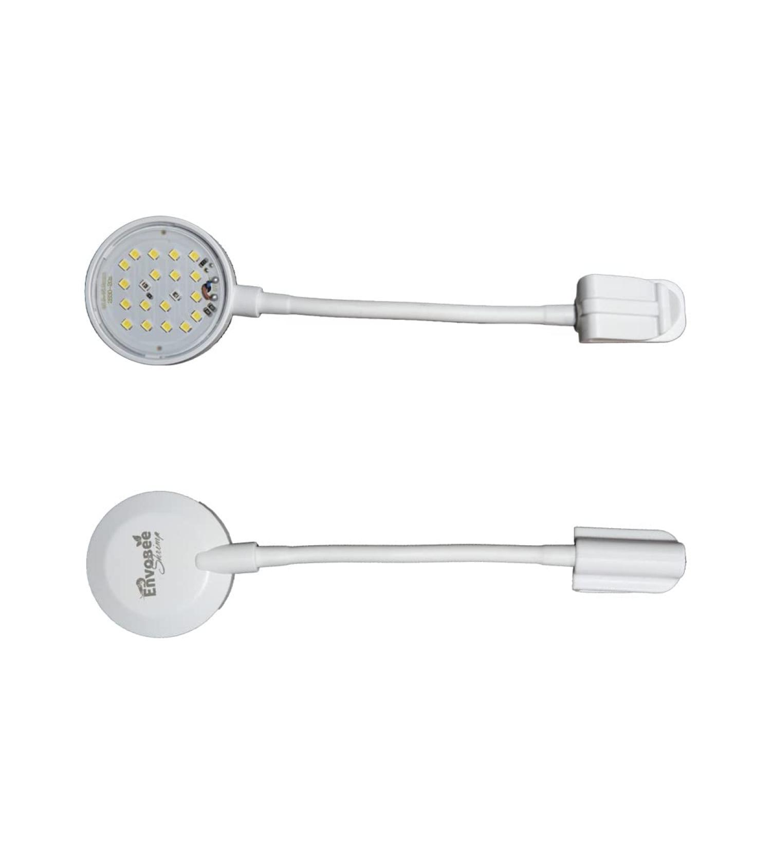 Mini Aquarium USB Led Light 5W for Small Fish Tank | Clip-On Freshwater Planted Live Plant Grow Light with Power Switch | Ideal for Betta, Goldfish, and Shrimp Tank | White Color - Buy Online on GoSupps.com