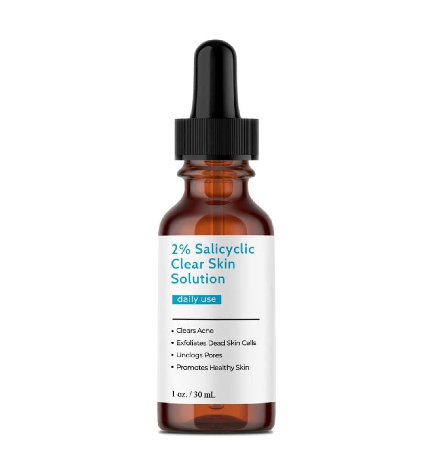 Salicylic Acid Solution 2% - Exfoliate & Clear Pores | Talsen Chemicals 30mL - Buy Online on GoSupps.com