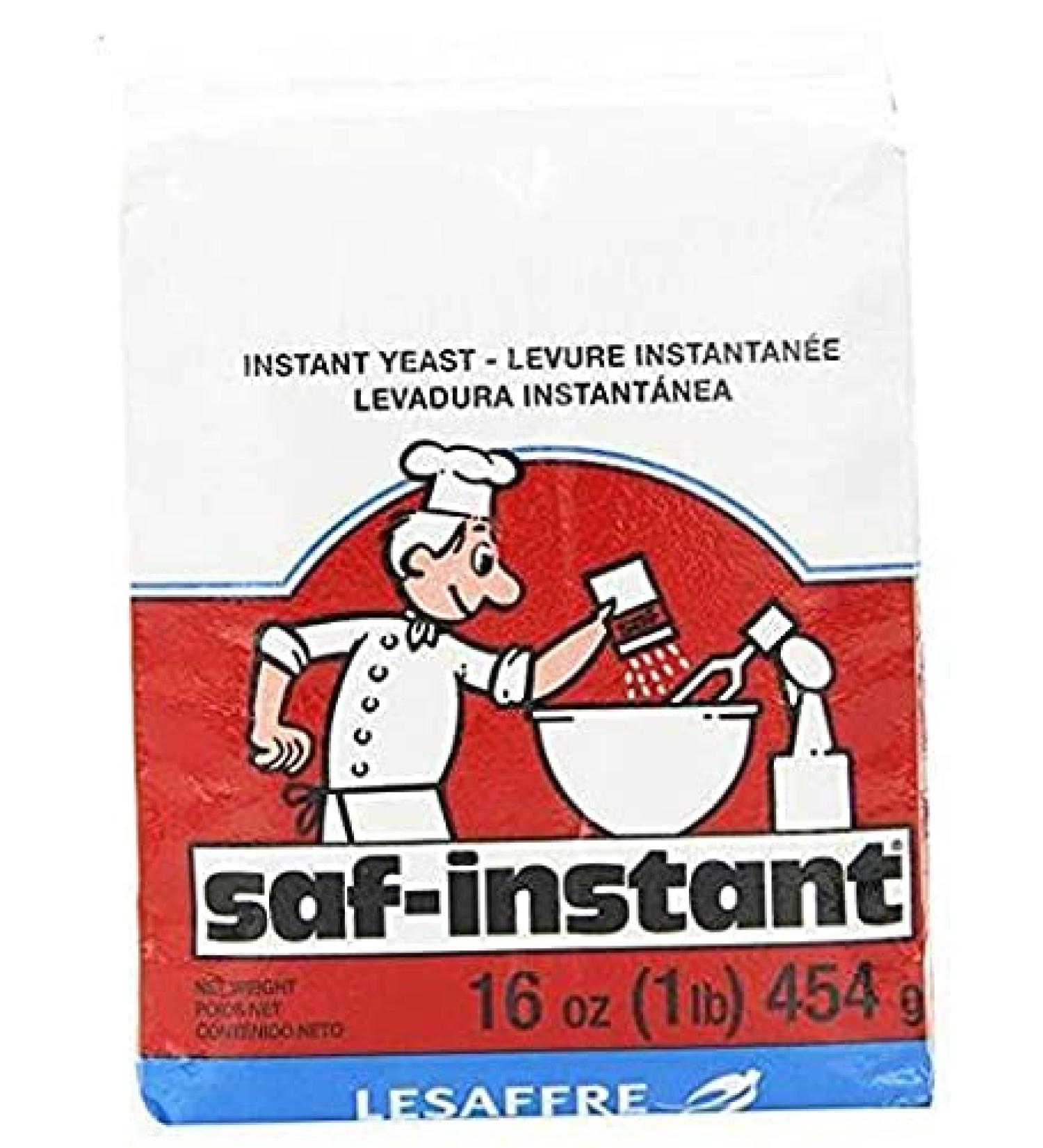 SAF Instant Yeast Red 1lb - Perfect for Baking Cake, Bread, and Dough - Buy Online on GoSupps.com