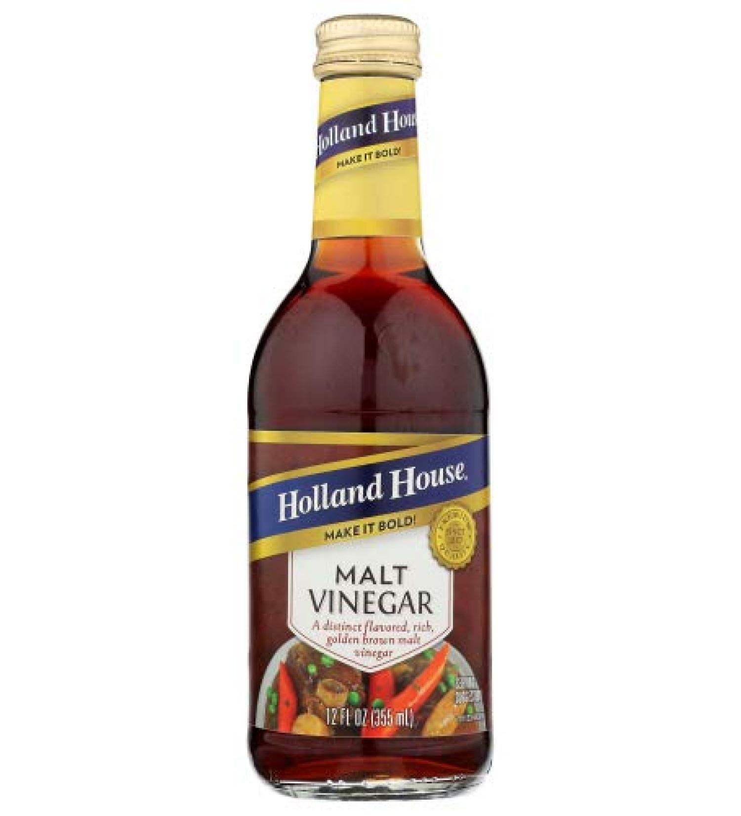 Holland House Vinegar Malt - 12 OZ (Pack of 3)