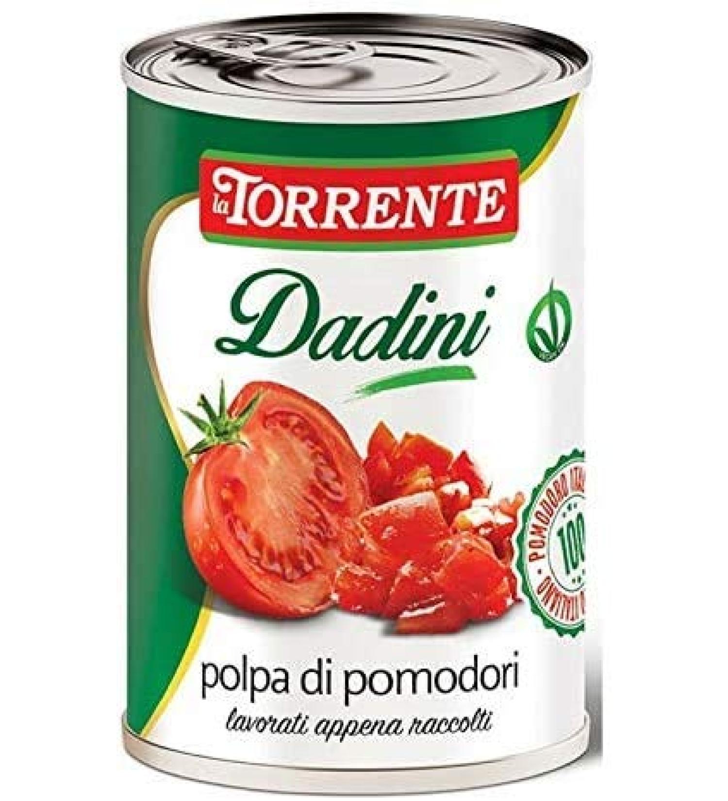 La Torrente La Torrente Polpa di Pomodori Didini Tomato Sauce from Italy 400 g Pack of 12