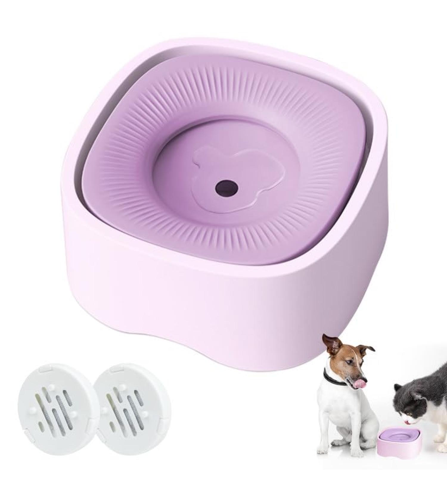 Qianyou 1200ml Anti-Slobber Dog Bowl - Water Bowl for Dogs & Cats - Travel-Friendly No Drooling Design Perfect for Pets - Buy Online on GoSupps.com